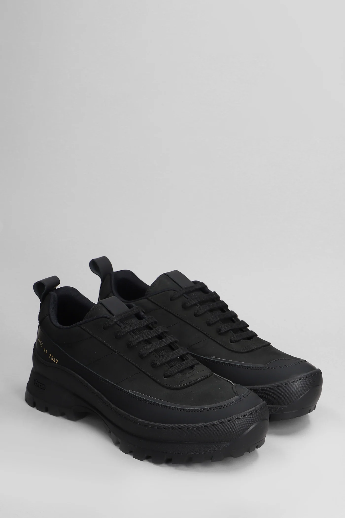 Track hiker Sneakers in black suede - Image 2