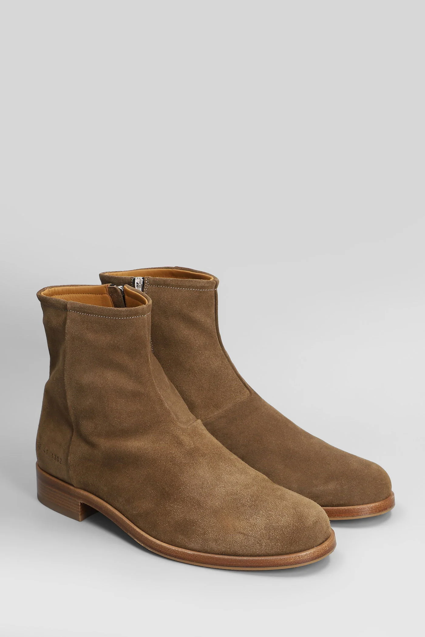 Zipped boot Ankle boots in Camel suede - Image 2