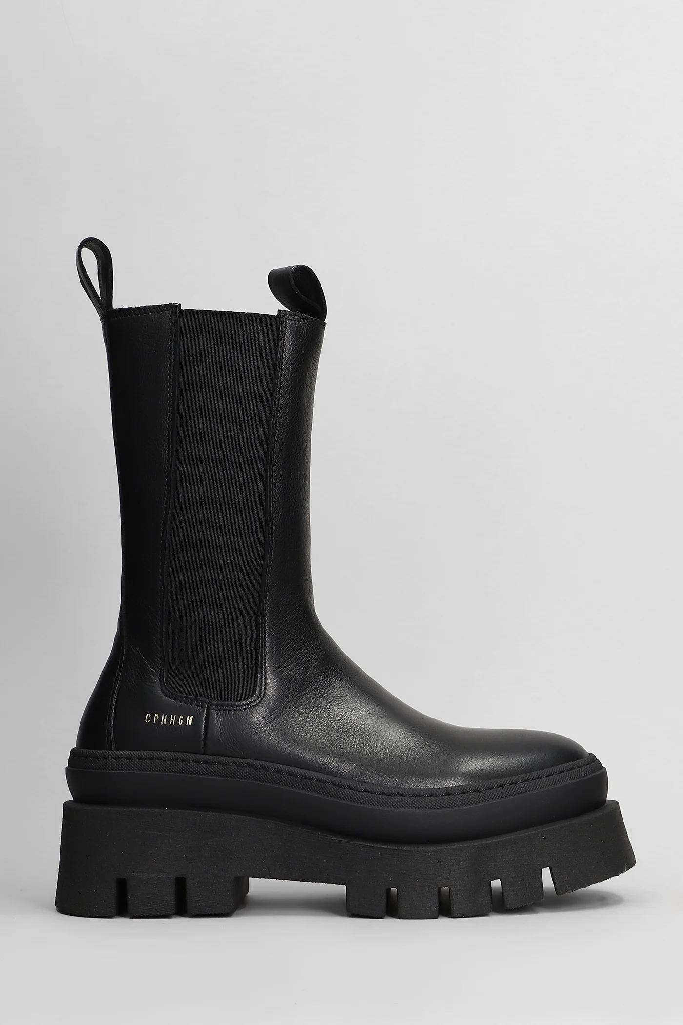 Cph 685 Combat boots in black leather