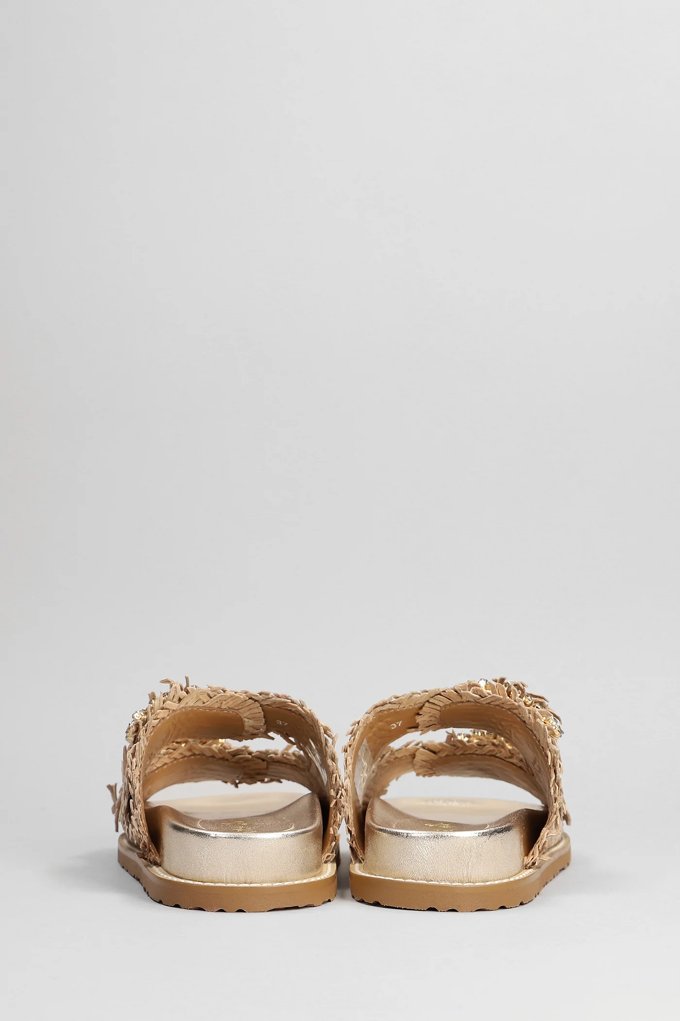 Flats in gold leather - Image 4