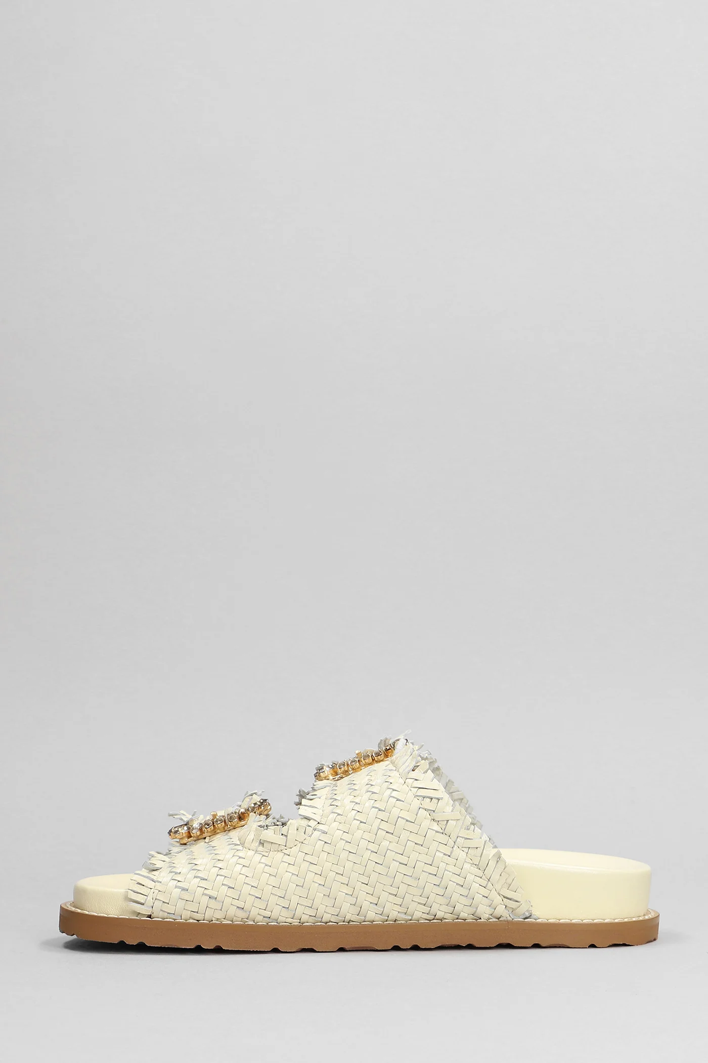 Flats in white leather - Image 3