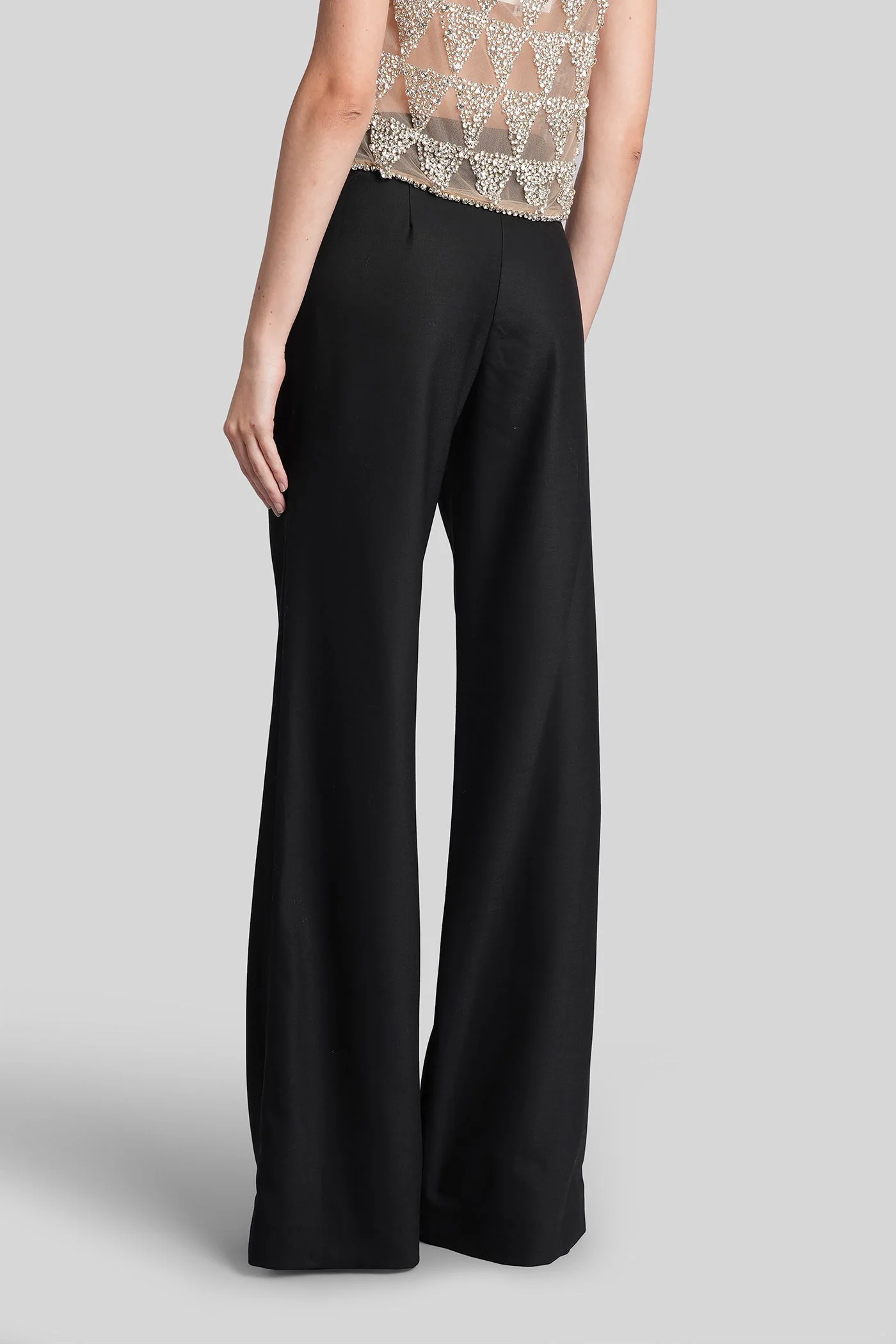 Daline Pants in black wool - Image 3