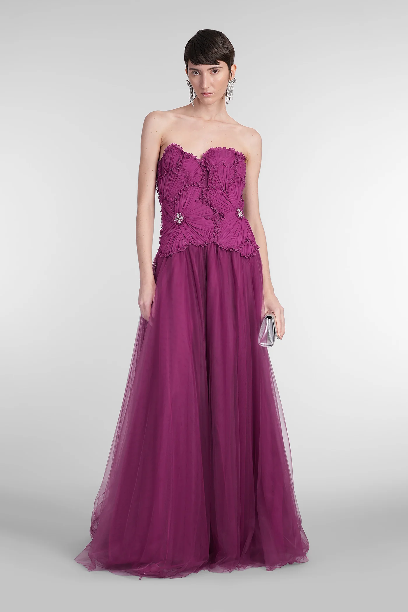 Edra Dress woman in Viola polyamide - Image 2