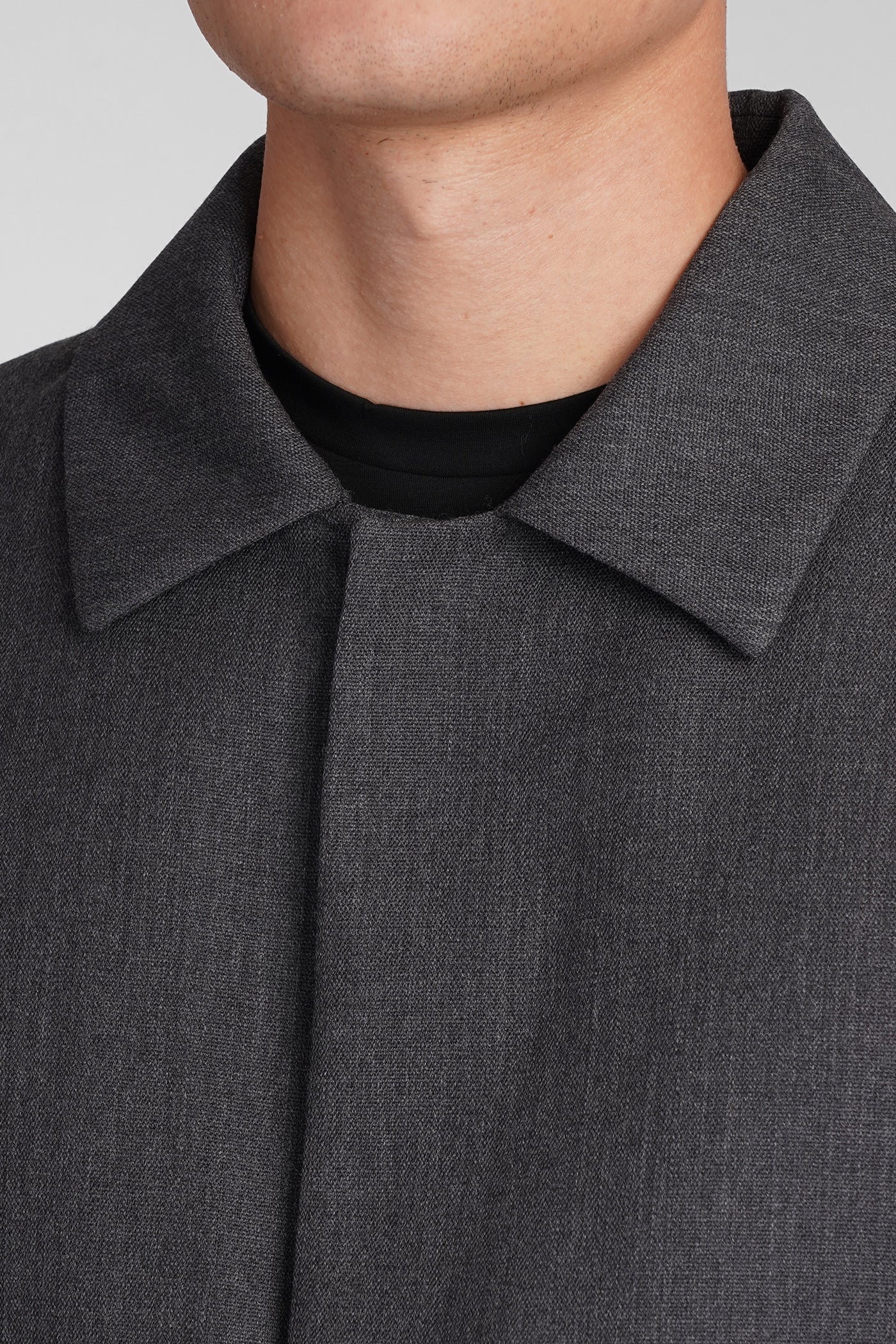 Mike Casual jacket in grey wool - Image 5