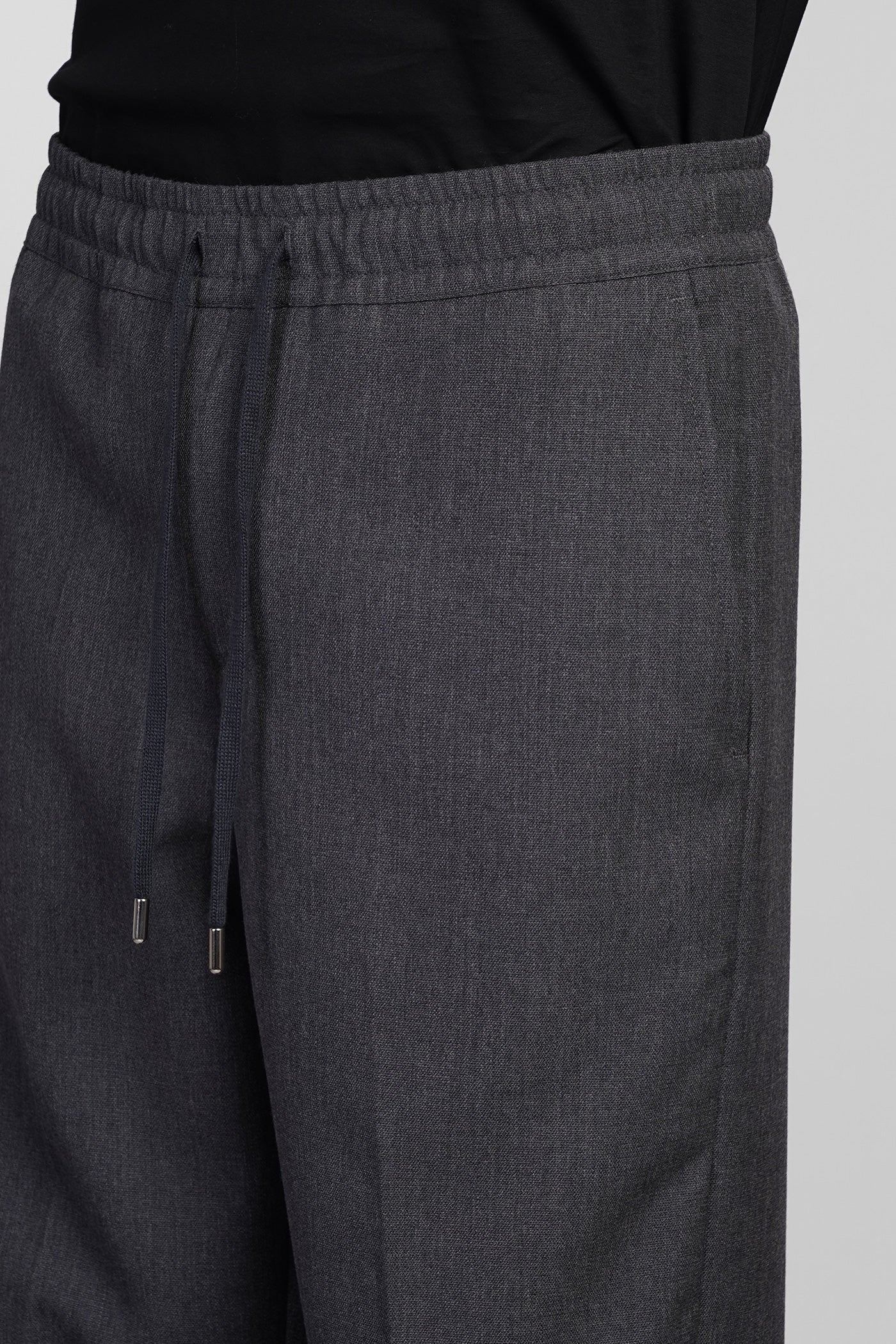 Pajama Pants in grey wool - Image 5