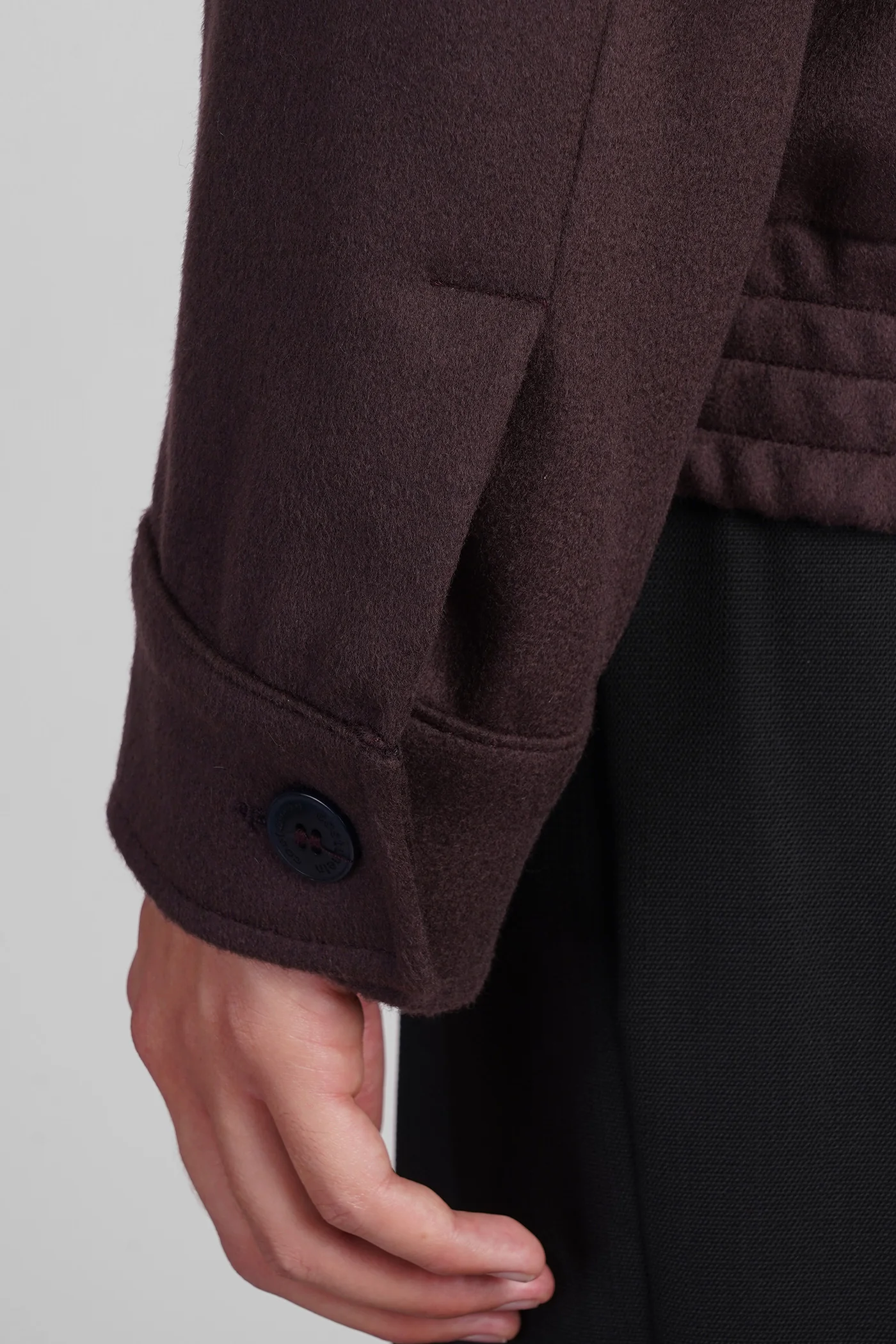 Polov Casual jacket in Viola wool - Image 5