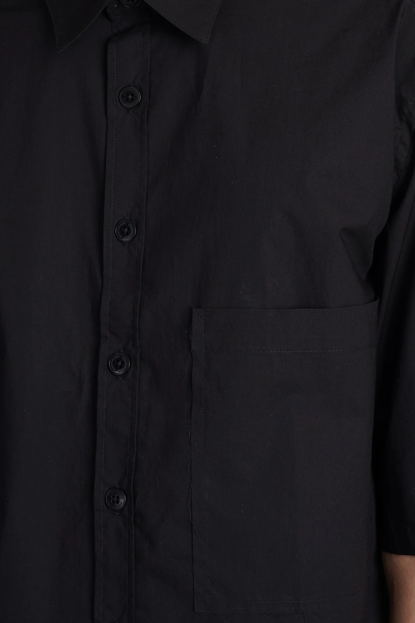 Stefano Shirt in black cotton - Image 5