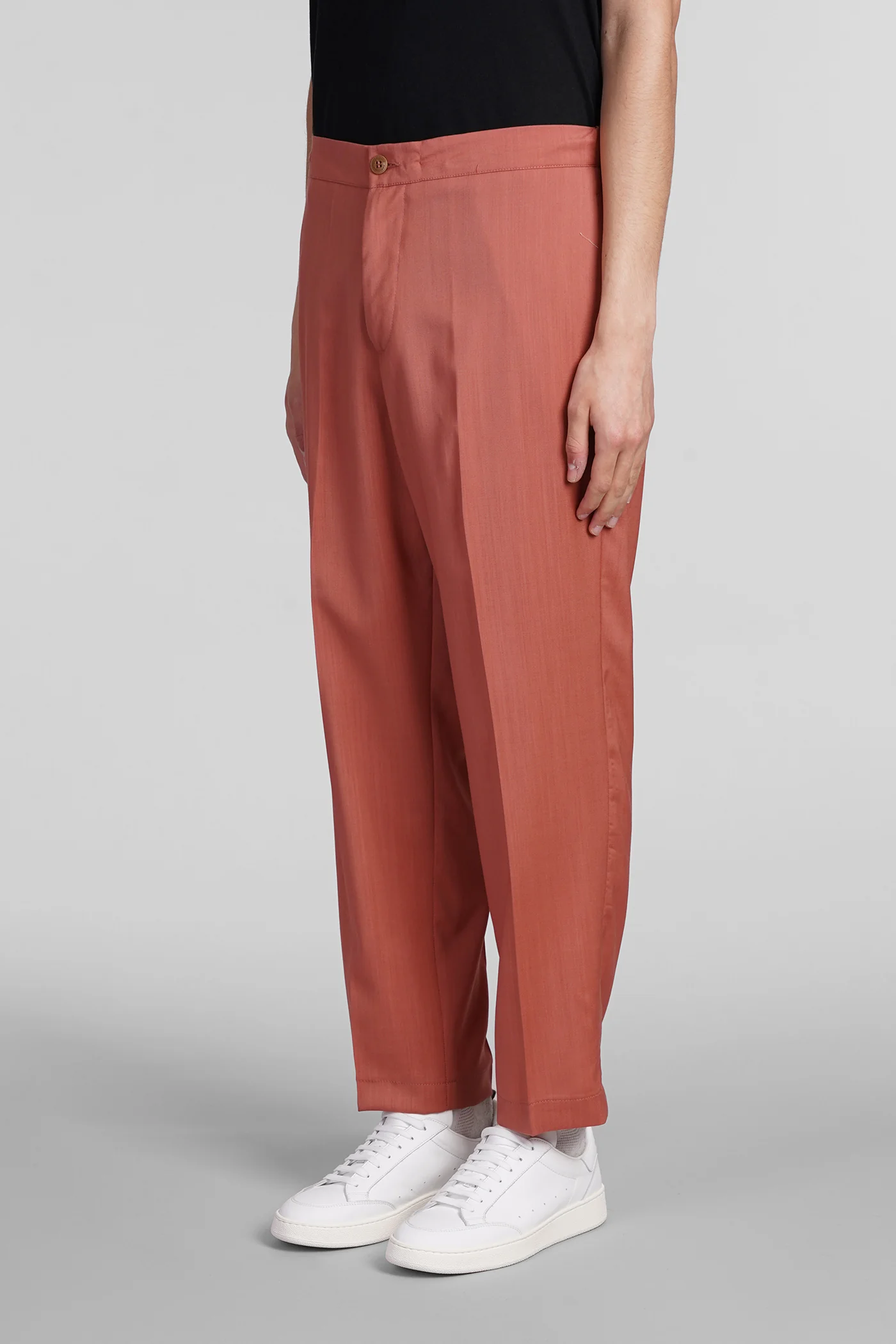 Timisoara Pants in rose-pink wool - Image 4