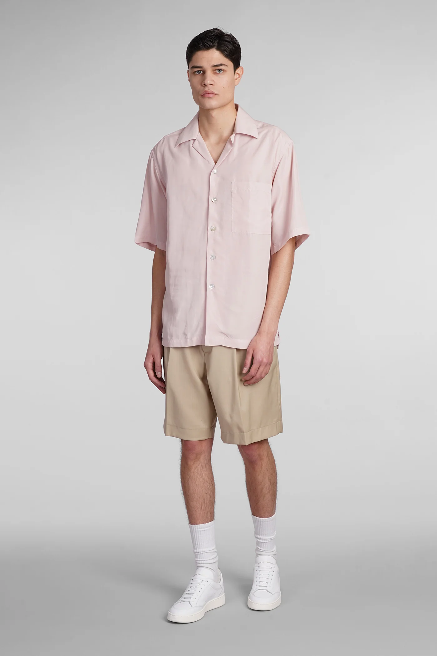 Timisoara Shorts in beige wool - Image 2