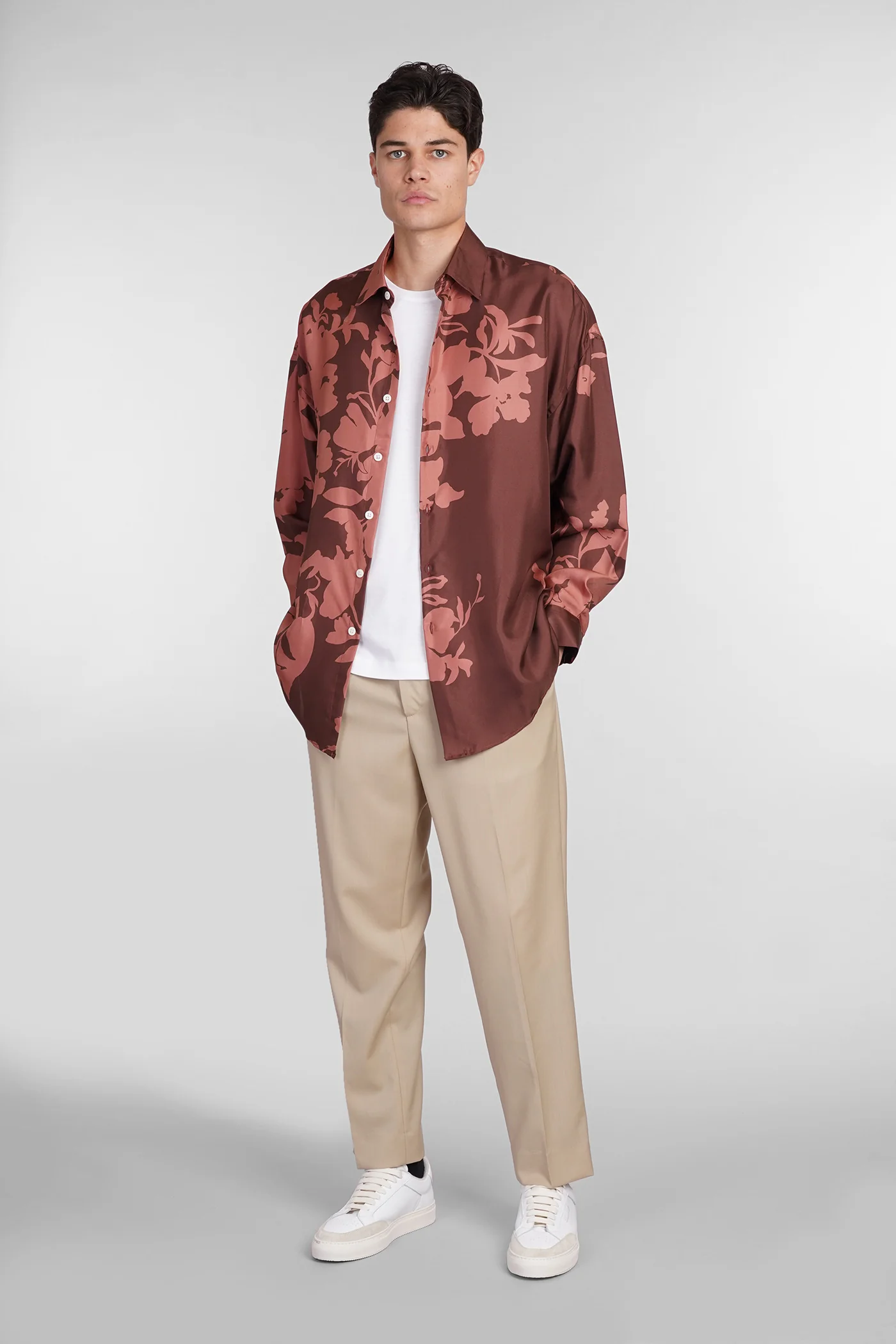 Valentino Shirt in brown silk - Image 2