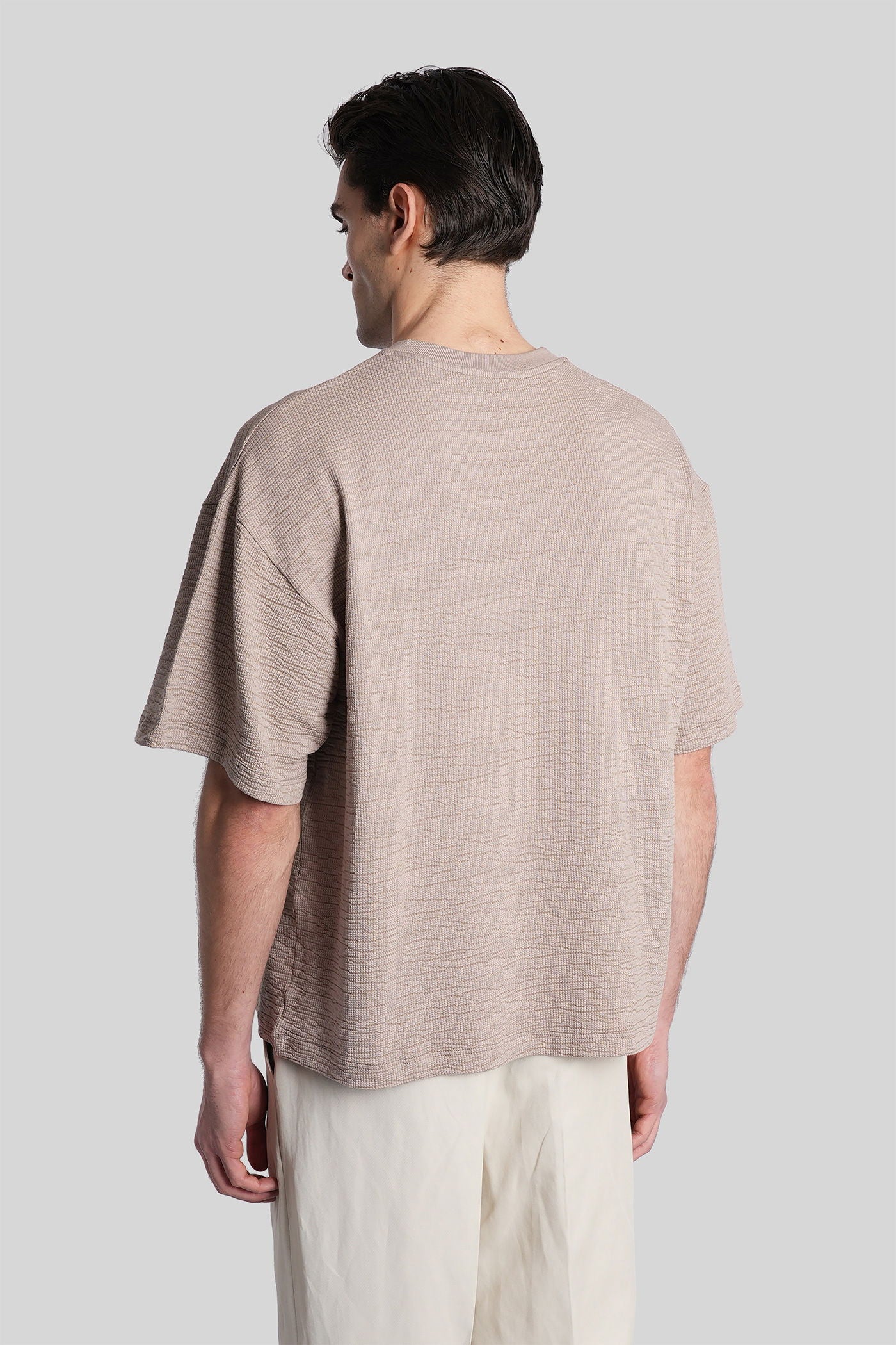 Vant T-Shirt in taupe cotton - Image 3