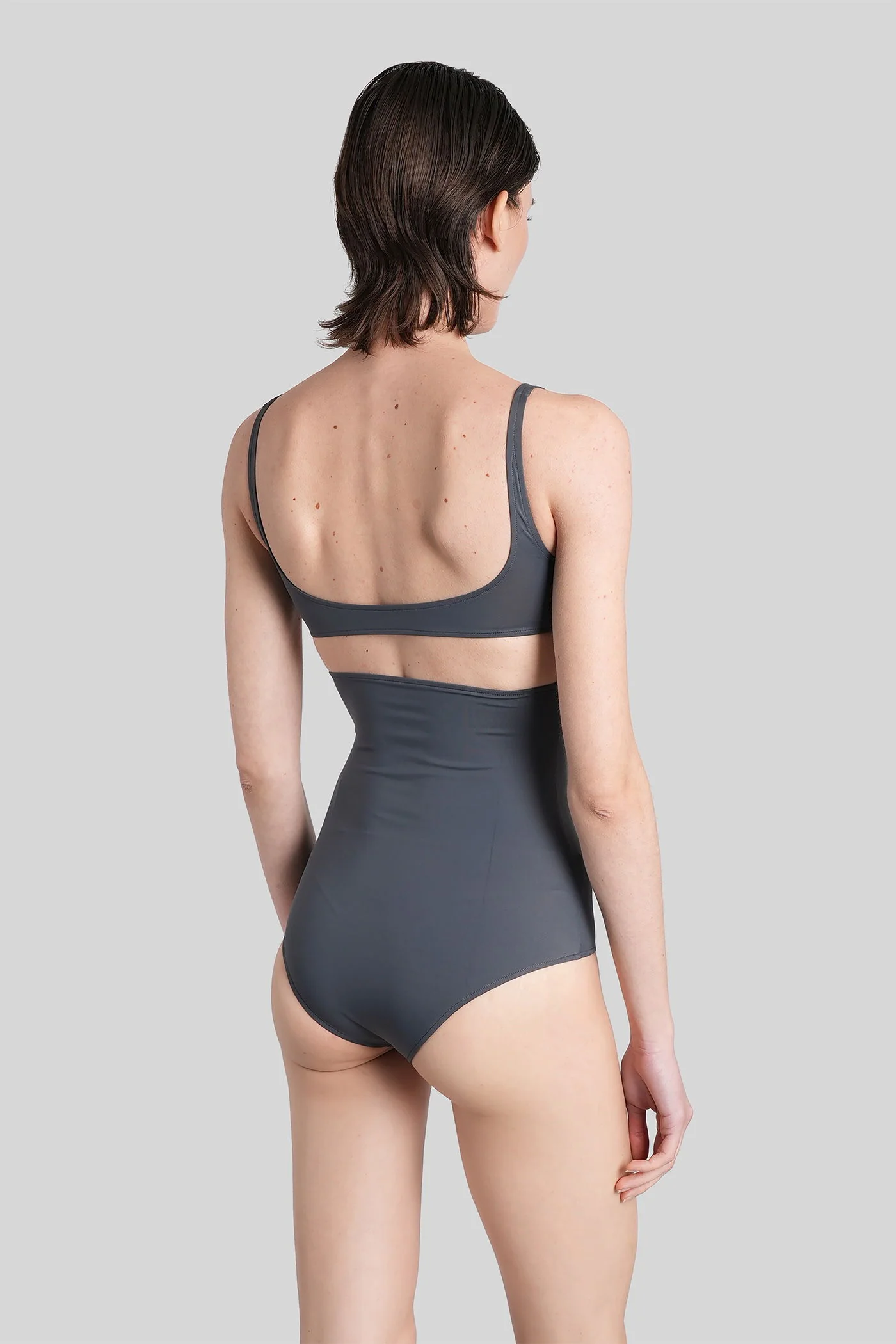 Beachwear in grey polyamide - Image 2