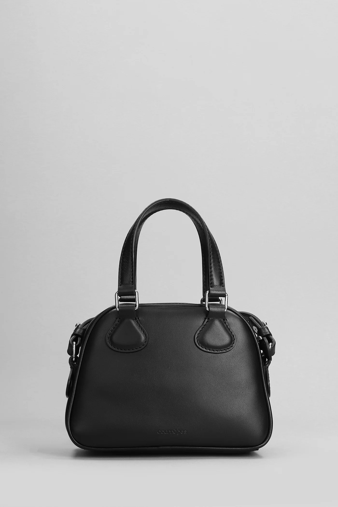Bowling Hand bag in black leather - Image 3