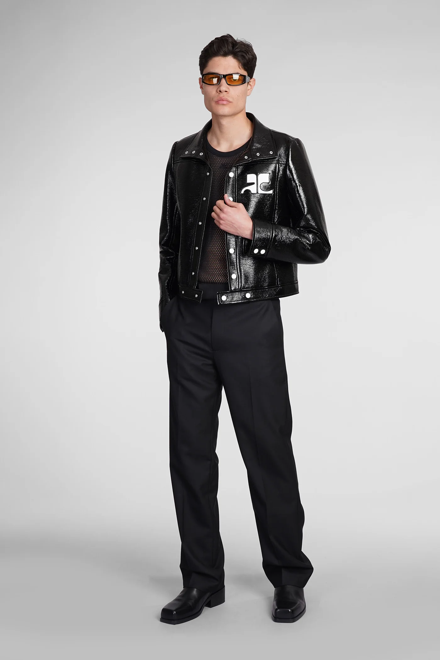 Casual jacket in black Polyuretan - Image 2