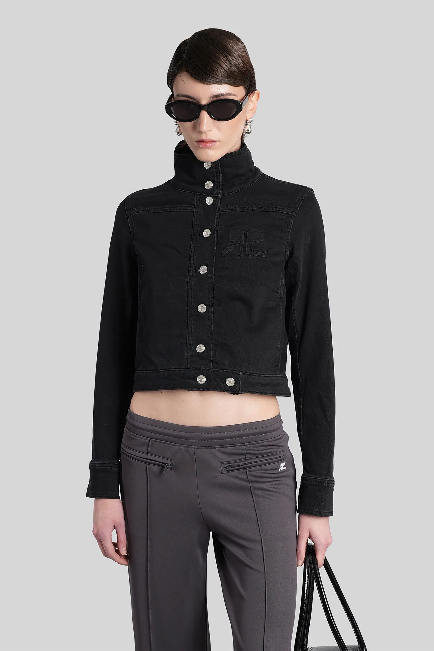 Denim Jackets in black cotton - Image 6
