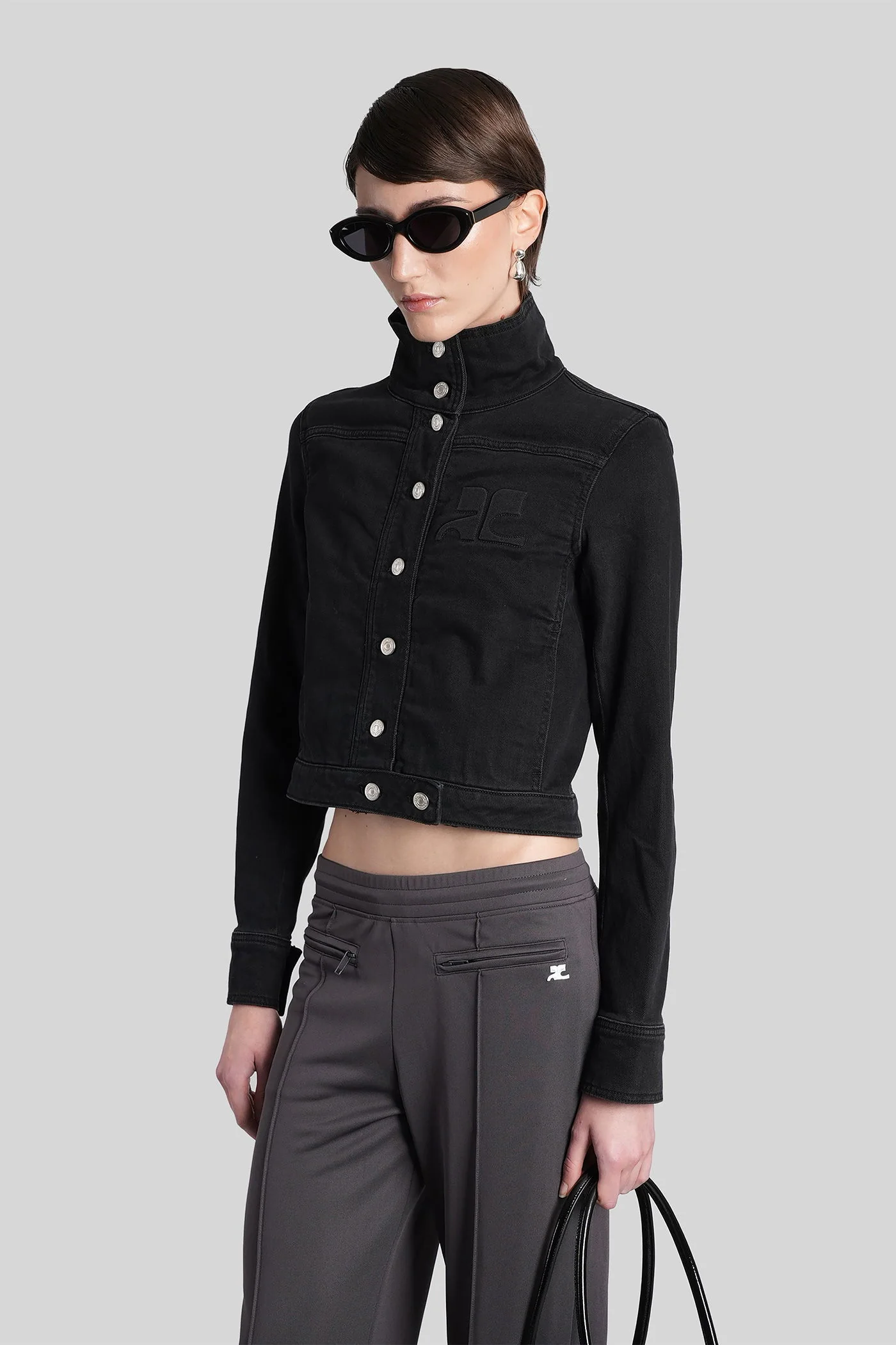 Denim Jackets in black cotton - Image 9