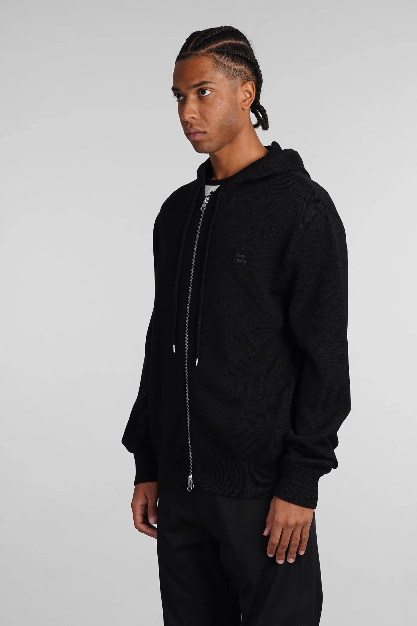 Knitwear in black wool - Image 4