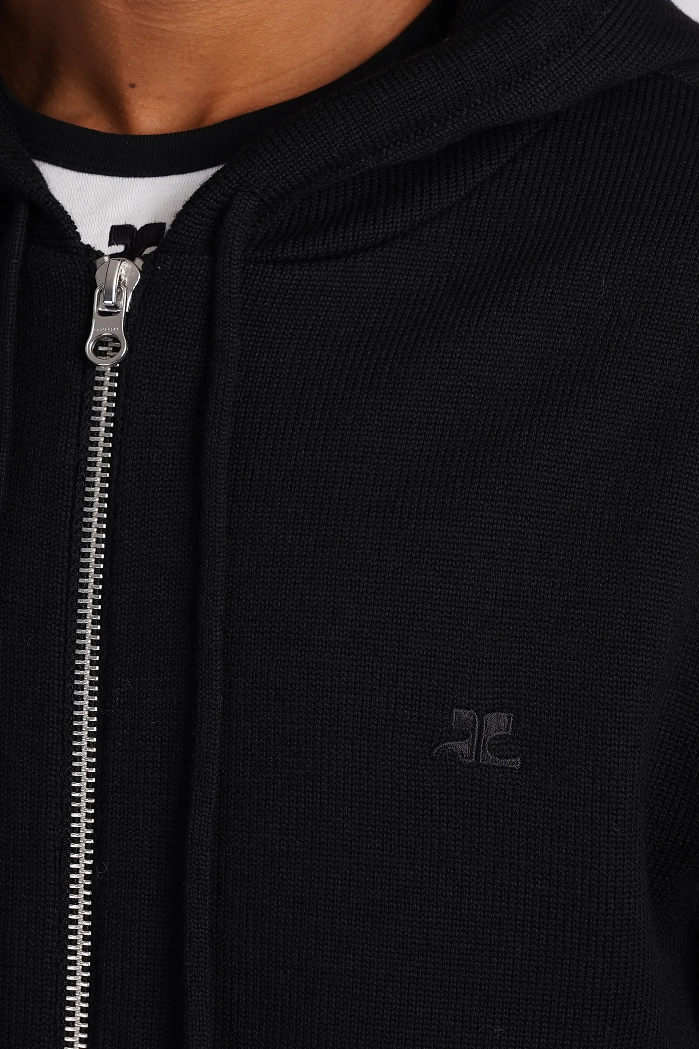 Knitwear in black wool - Image 5