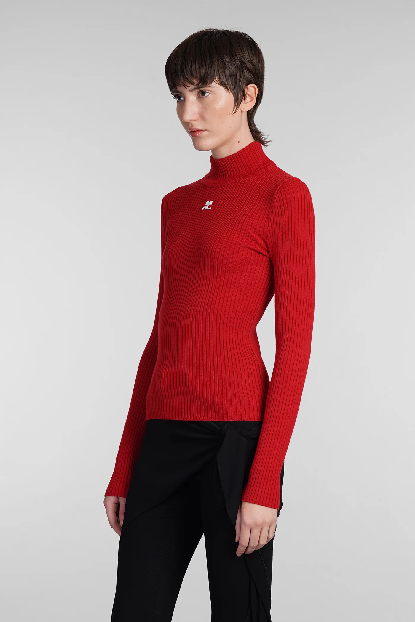 Knitwear in red viscose - Image 3