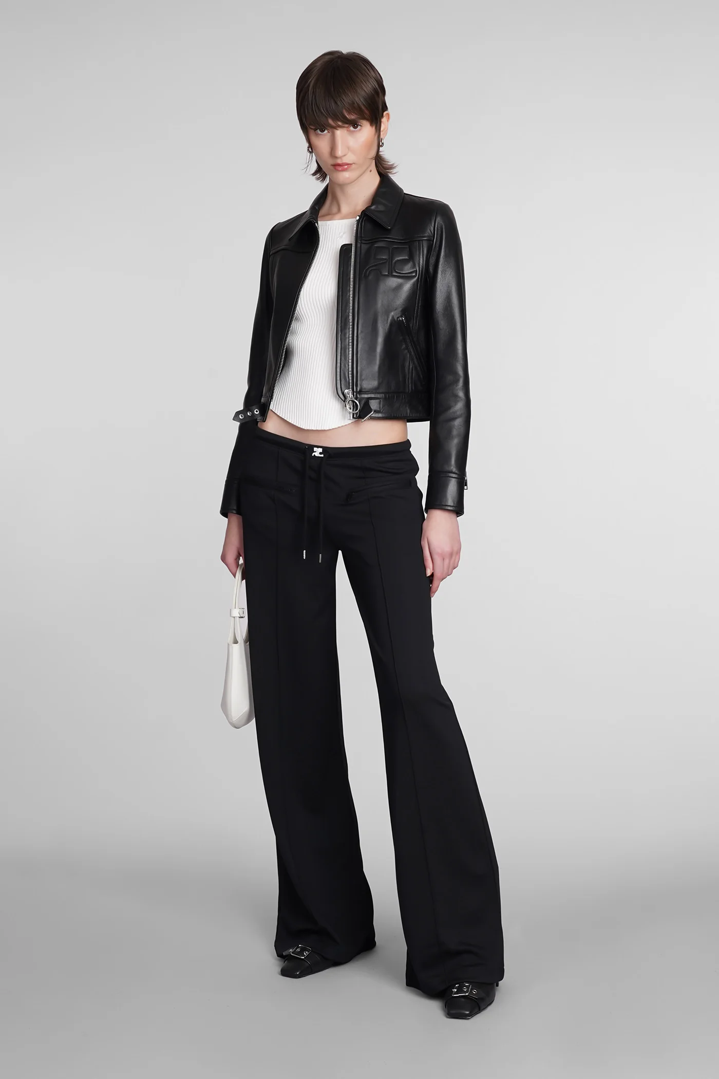 Leather jacket in black leather - Image 2