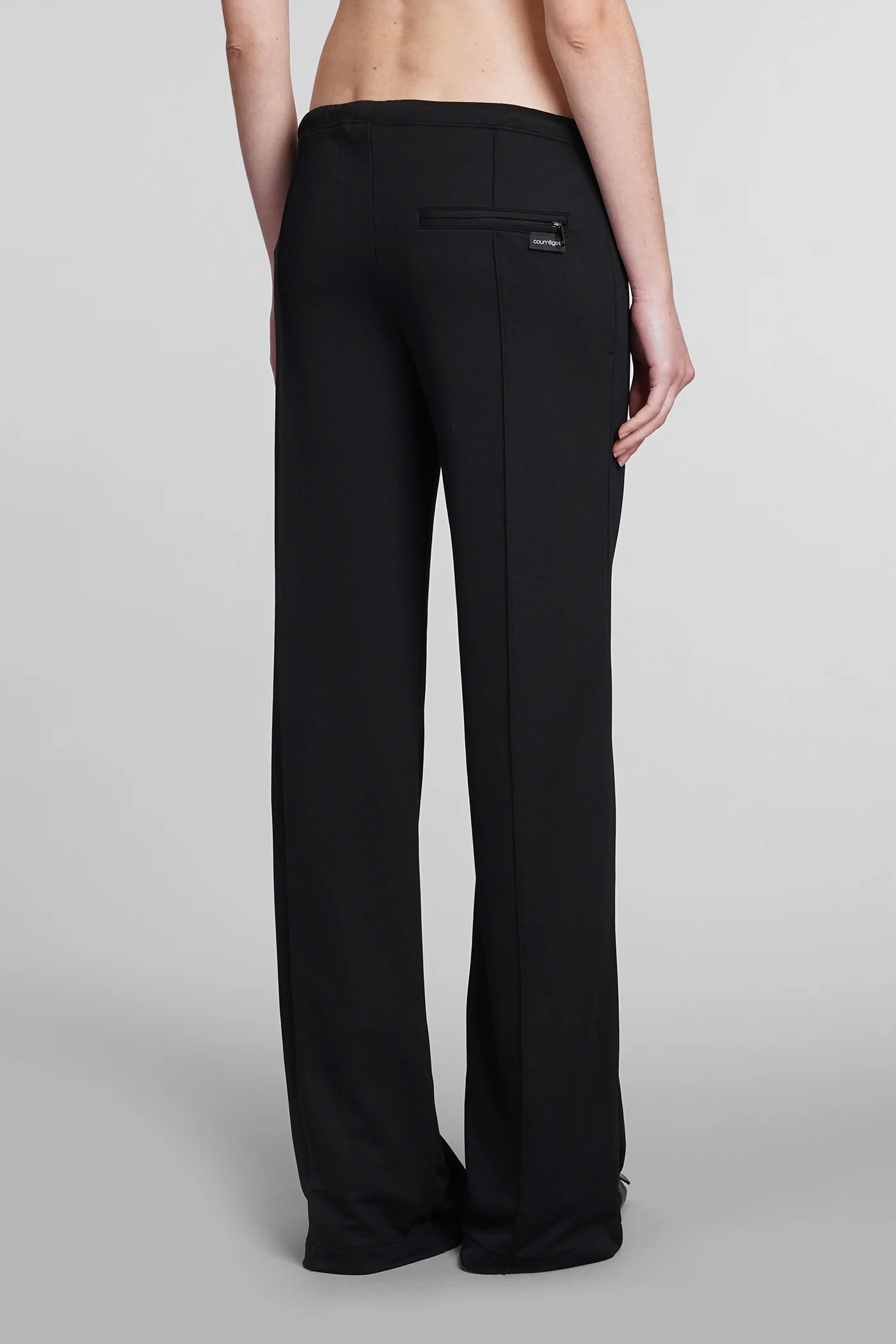 Pants in black polyester - Image 3