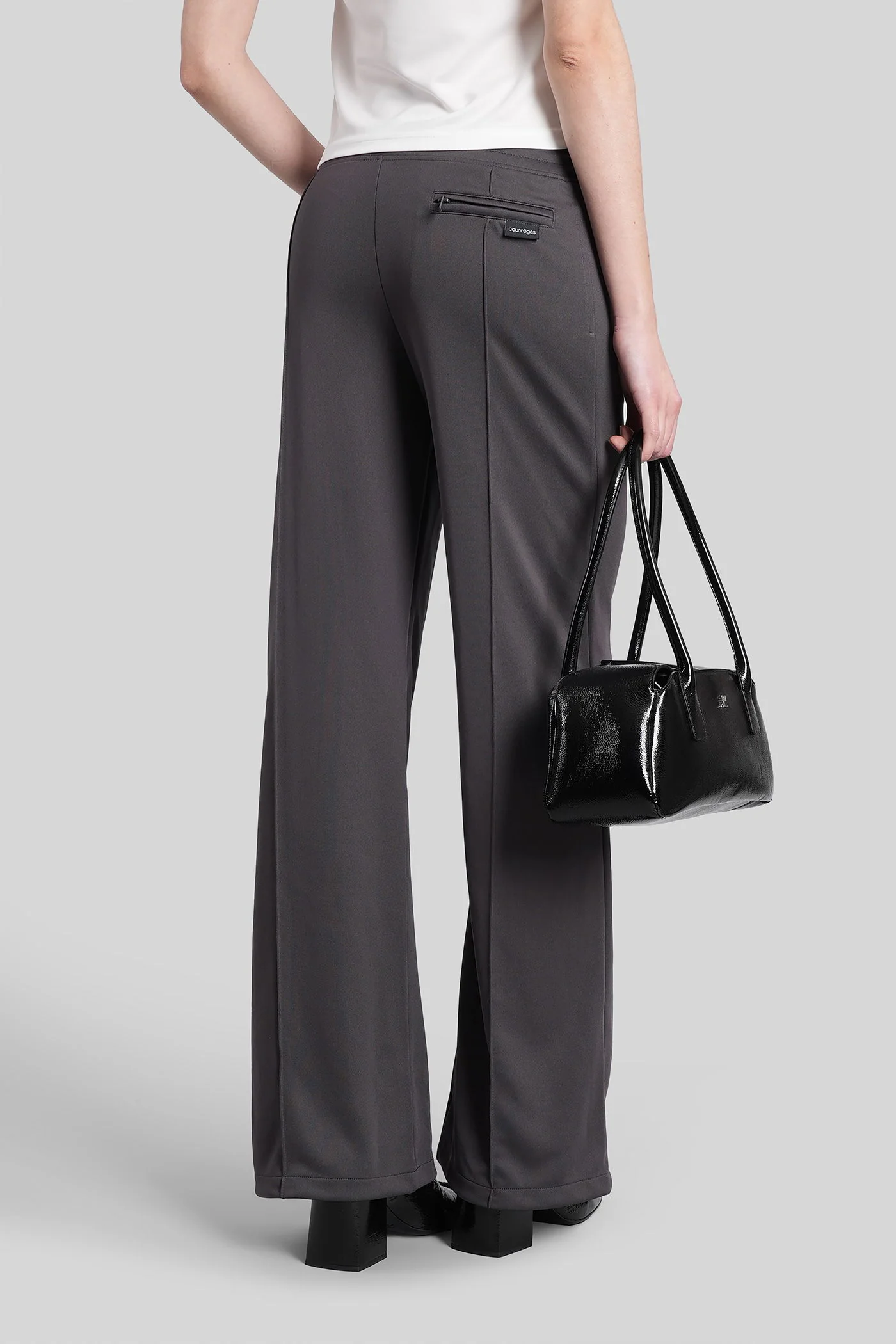Pants in grey polyester - Image 3