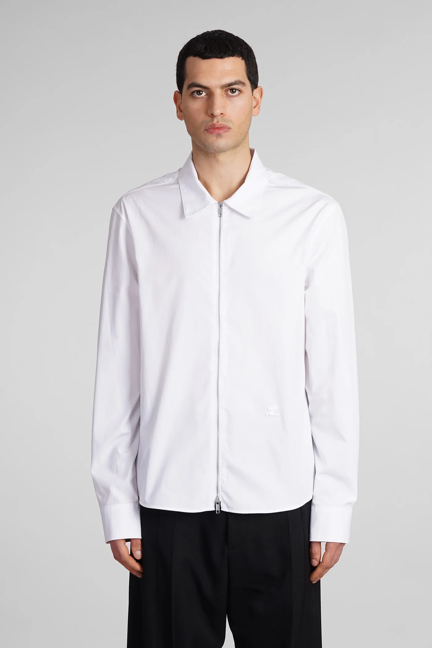 Shirt in white cotton