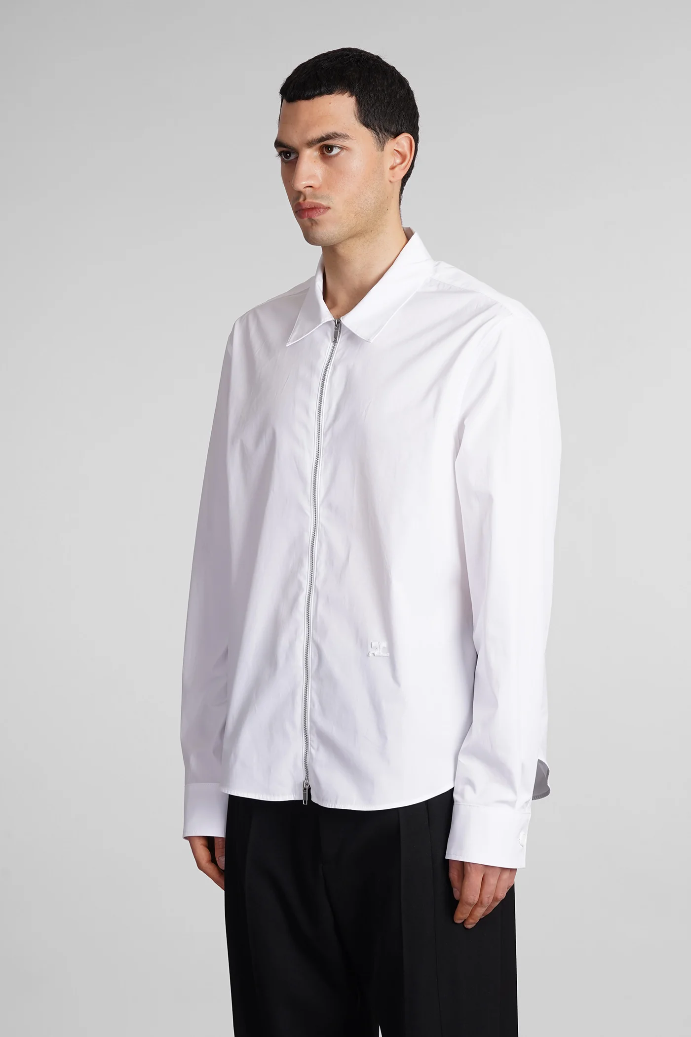 Shirt in white cotton - Image 4