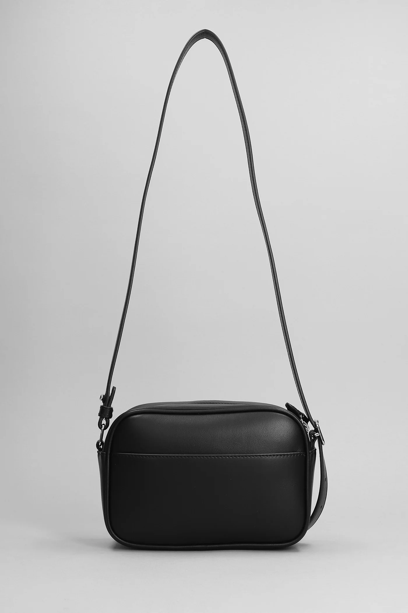 Shoulder bag in black leather - Image 3