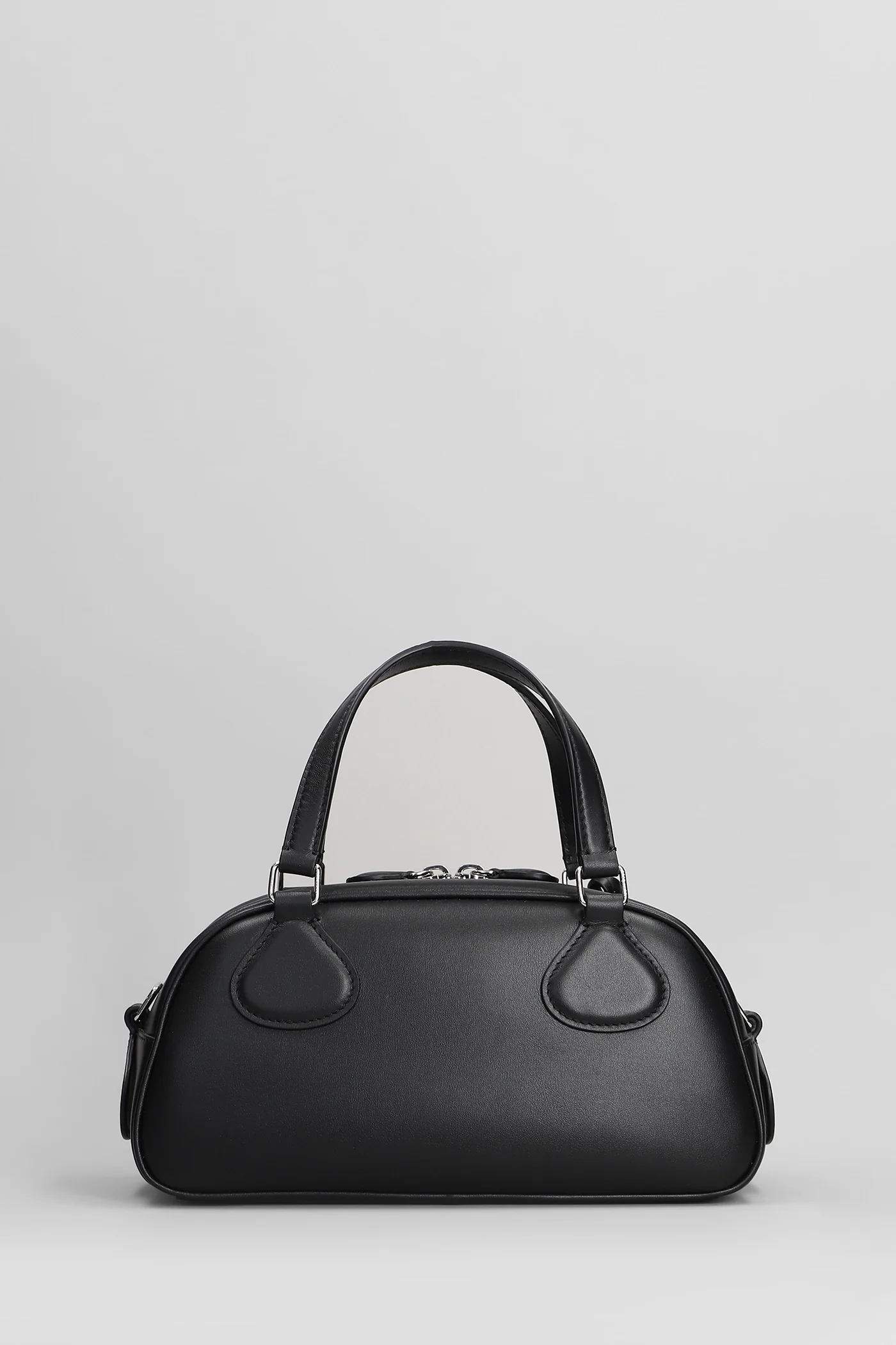 Shoulder bag in black leather - Image 3