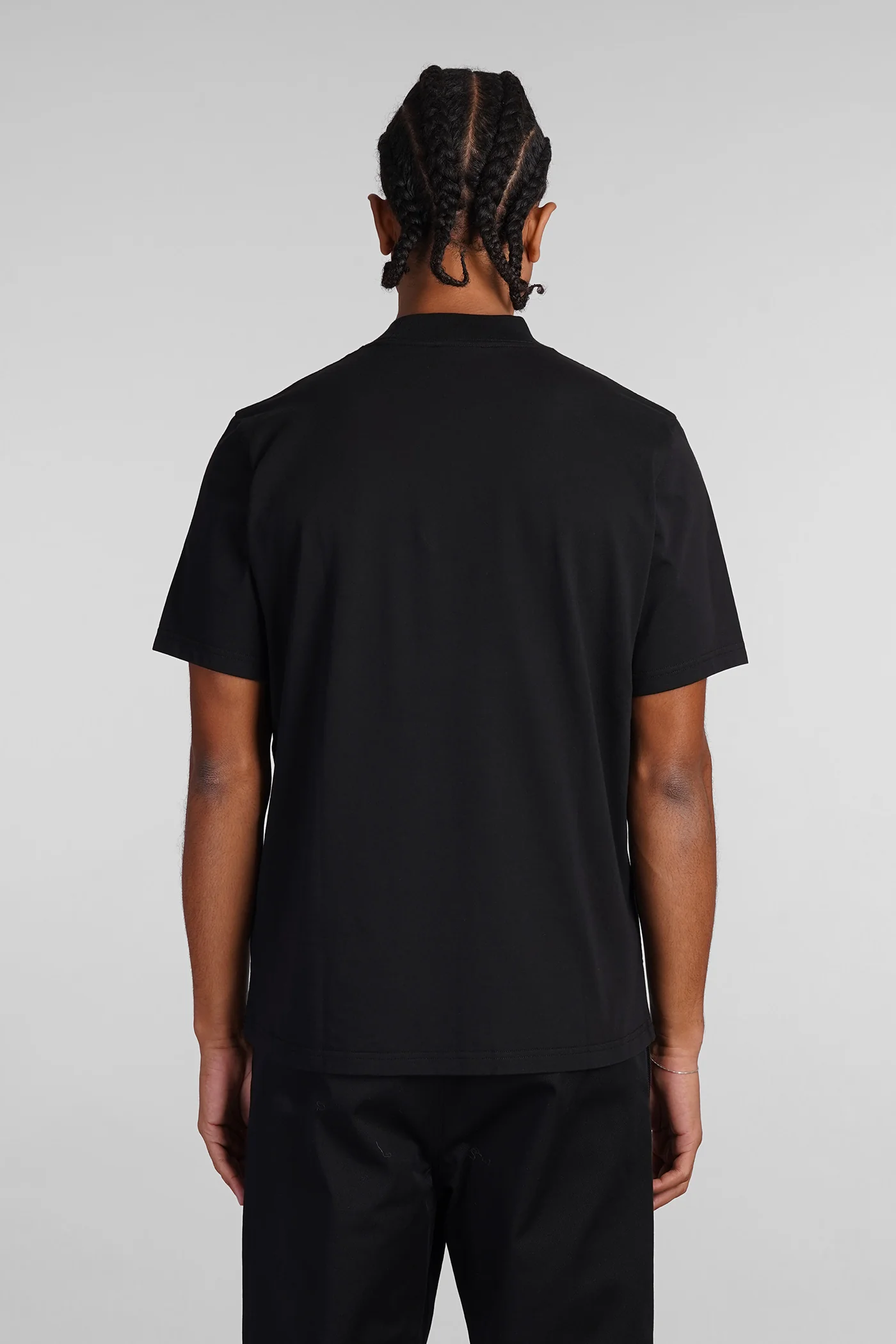 T-Shirt in black cotton - Image 3