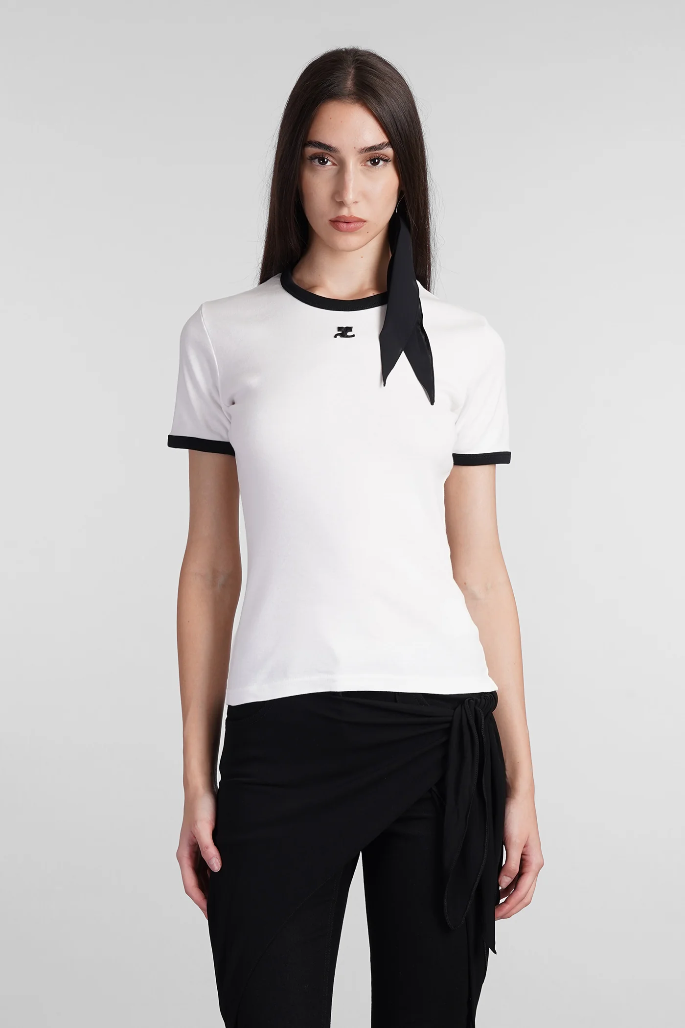 T-Shirt in white cotton