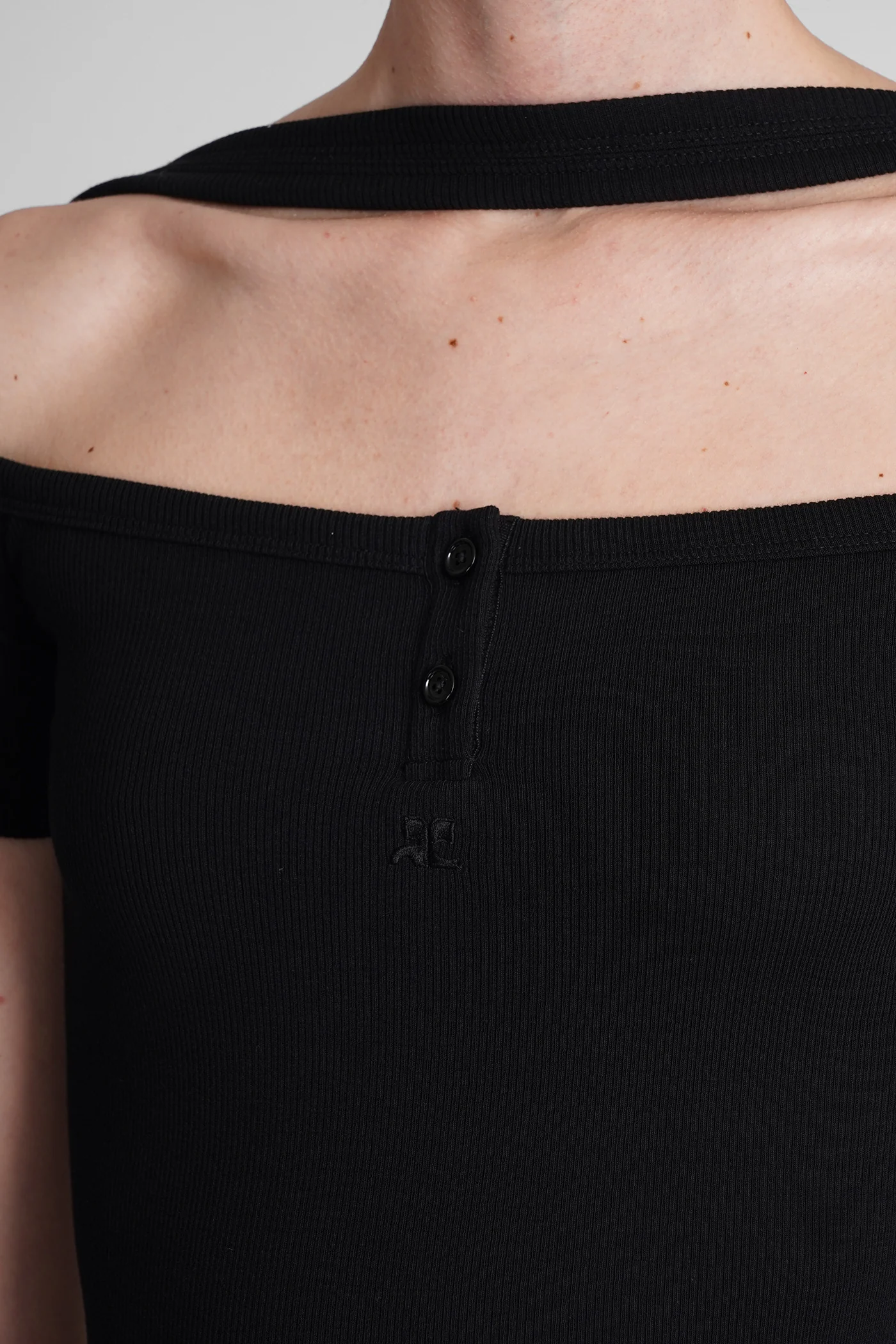 Topwear in black cotton - Image 5