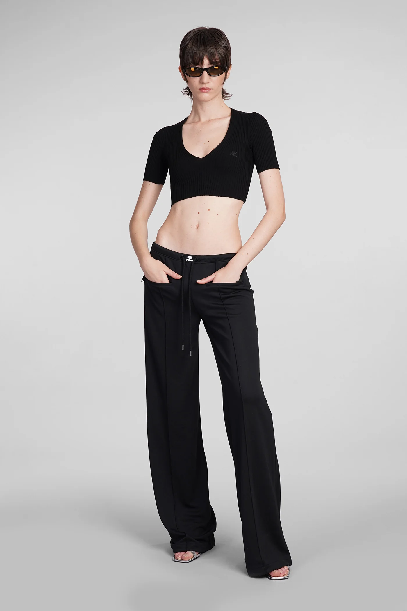 Topwear in black viscose - Image 2