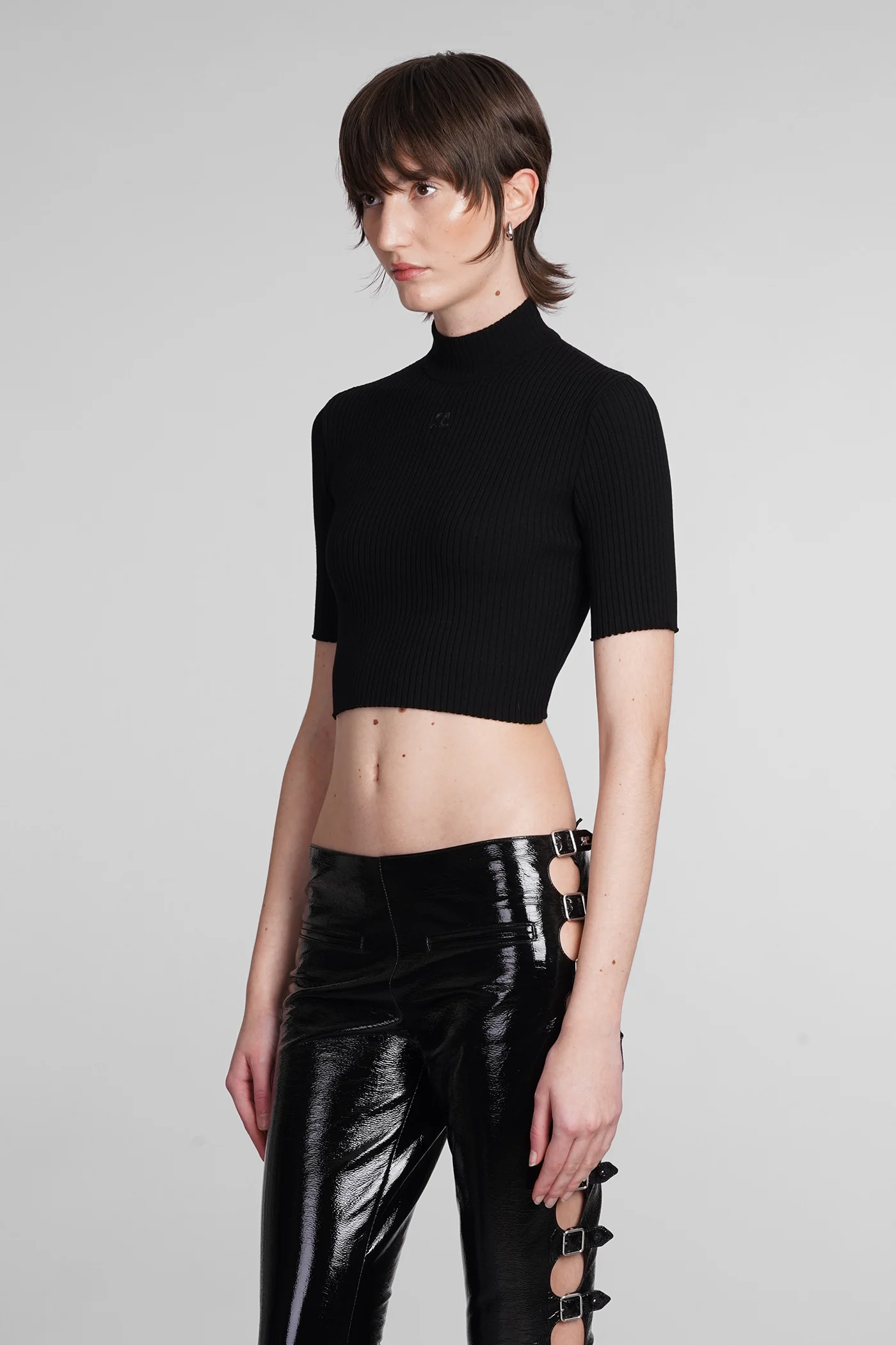Topwear in black viscose - Image 4
