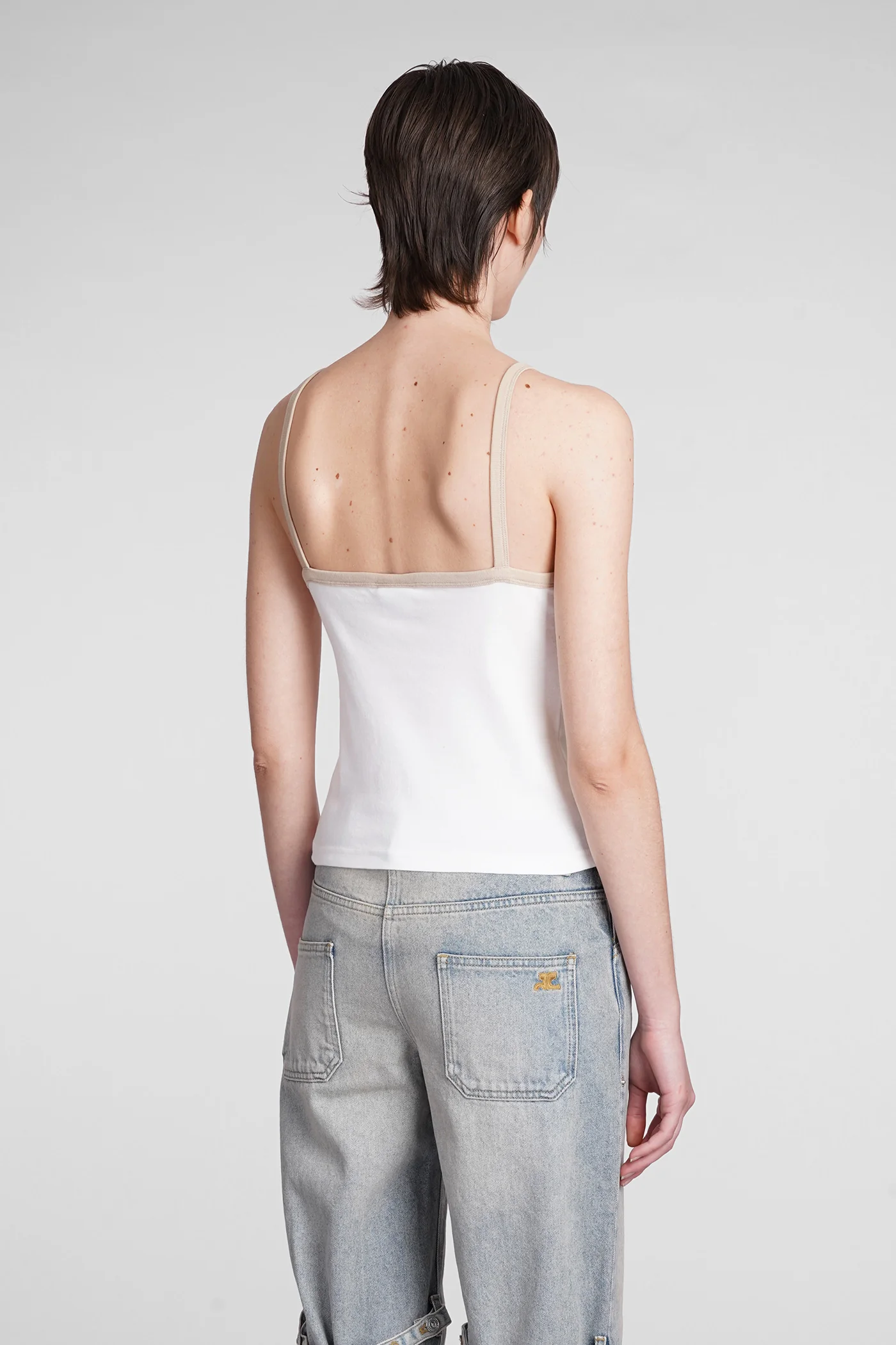 Topwear in white cotton - Image 3