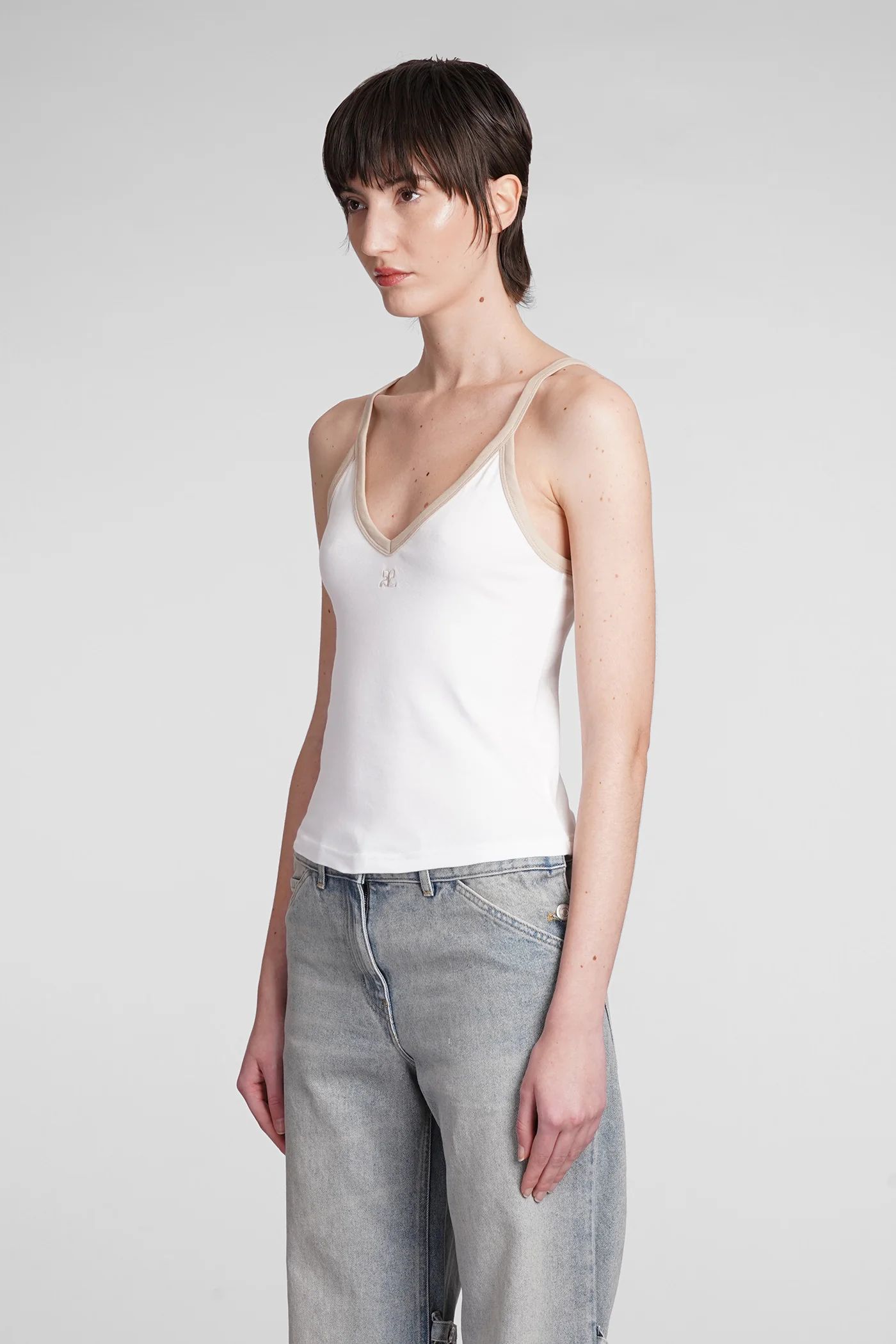 Topwear in white cotton - Image 4