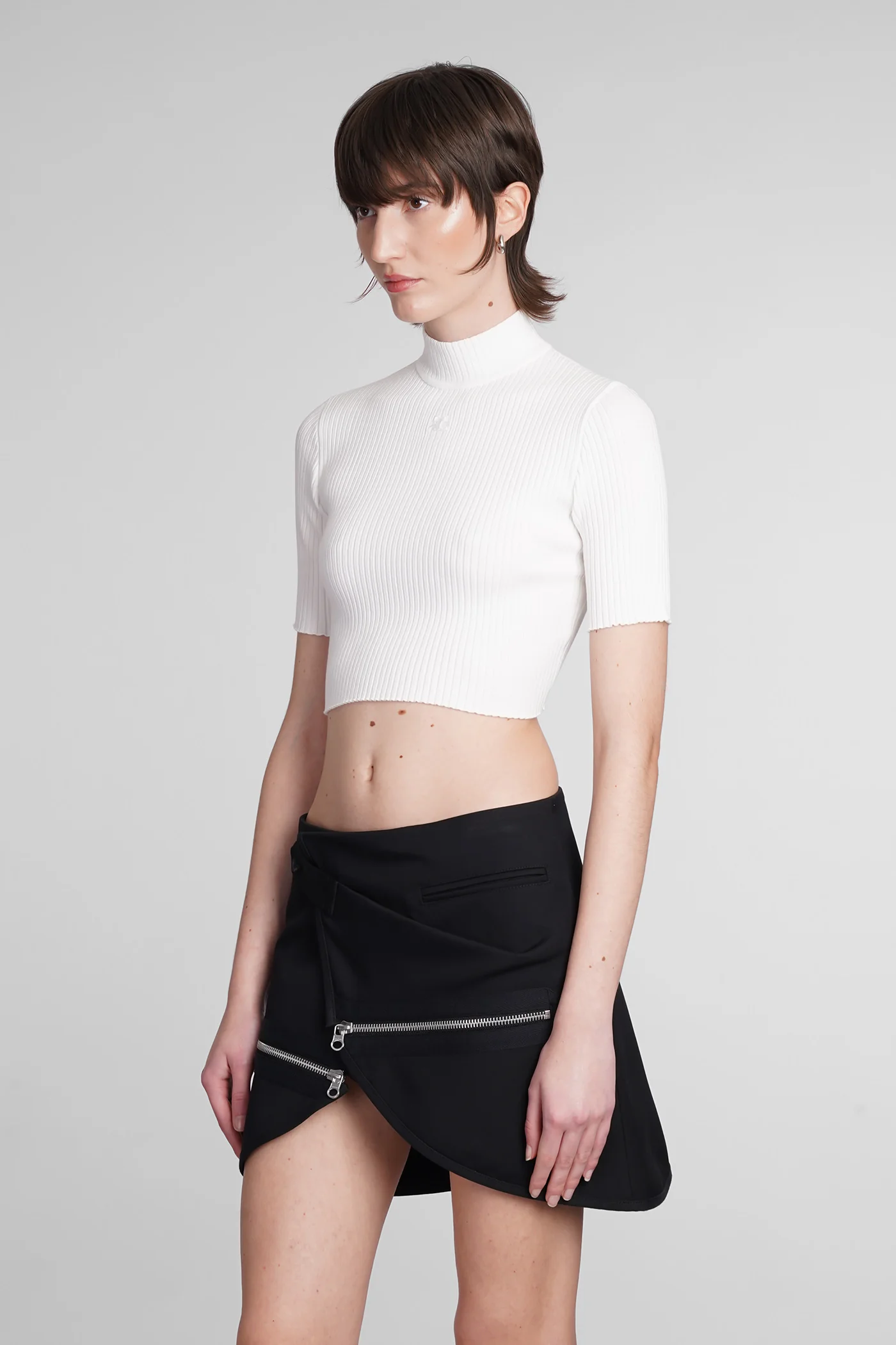Topwear in white viscose - Image 4