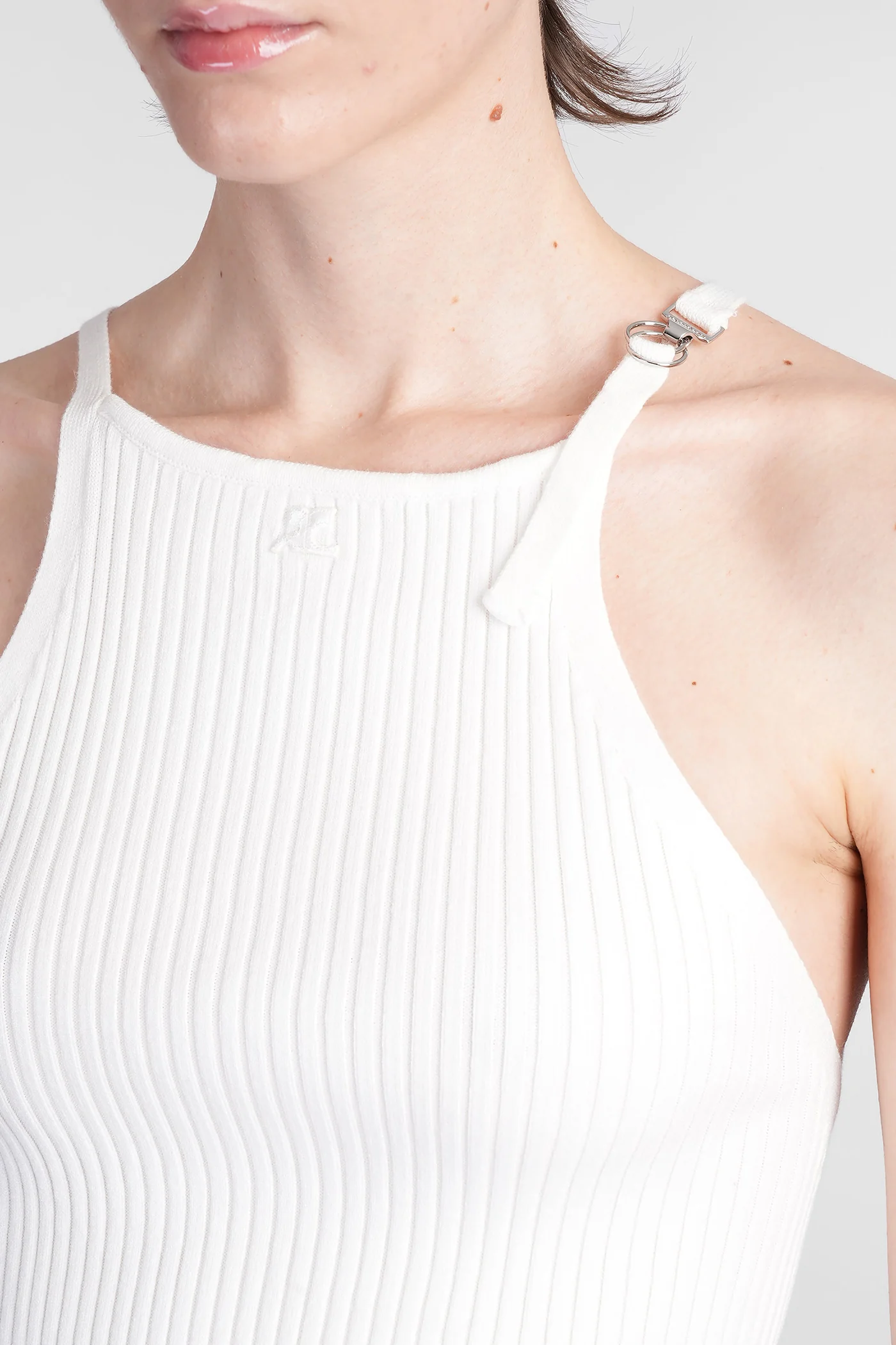 Topwear in white viscose - Image 5
