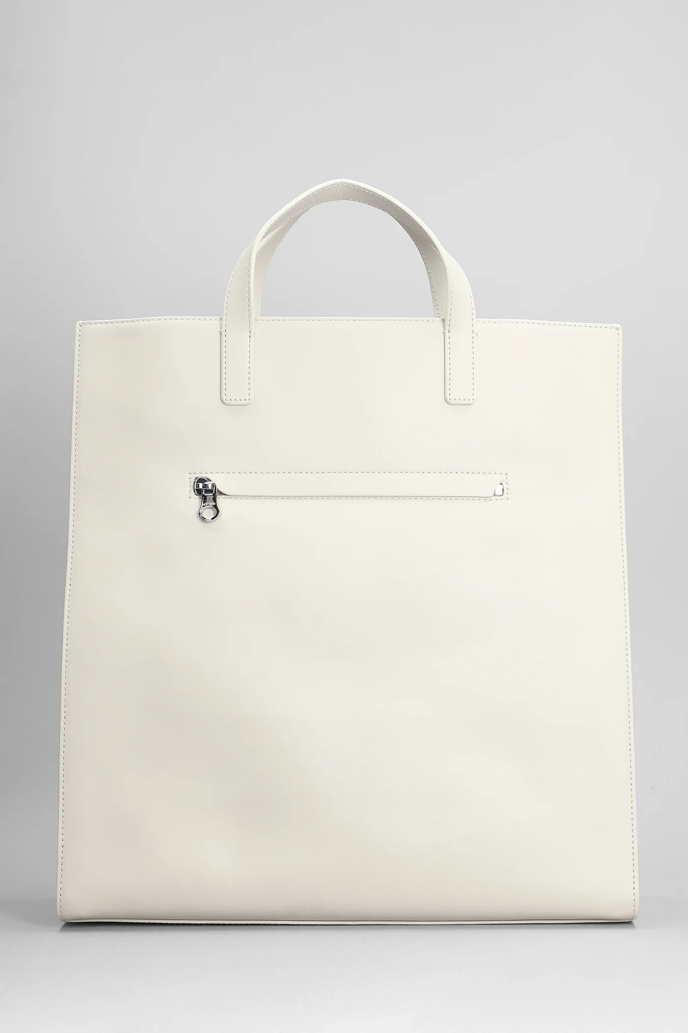 Tote in beige leather - Image 4