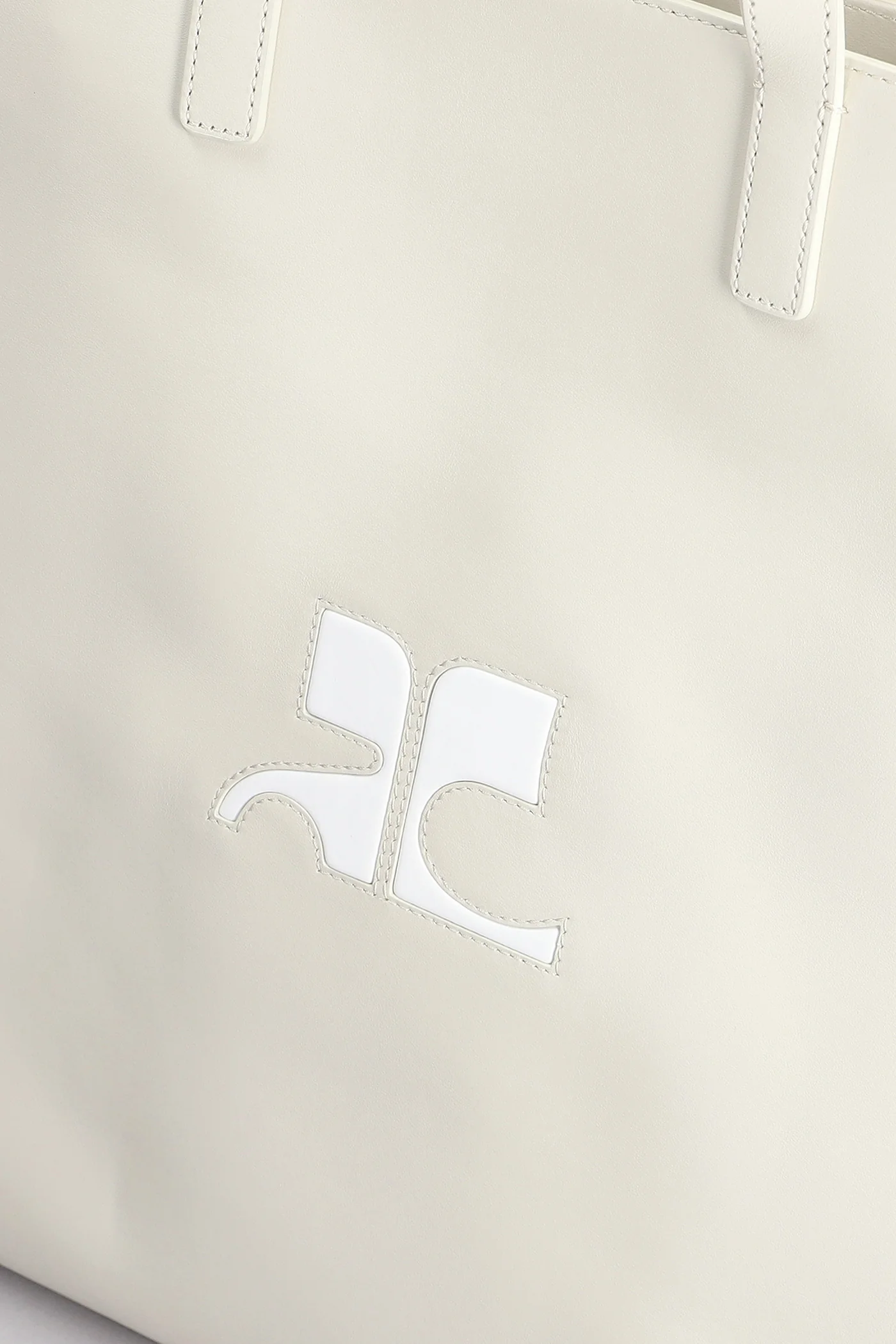 Tote in beige leather - Image 5