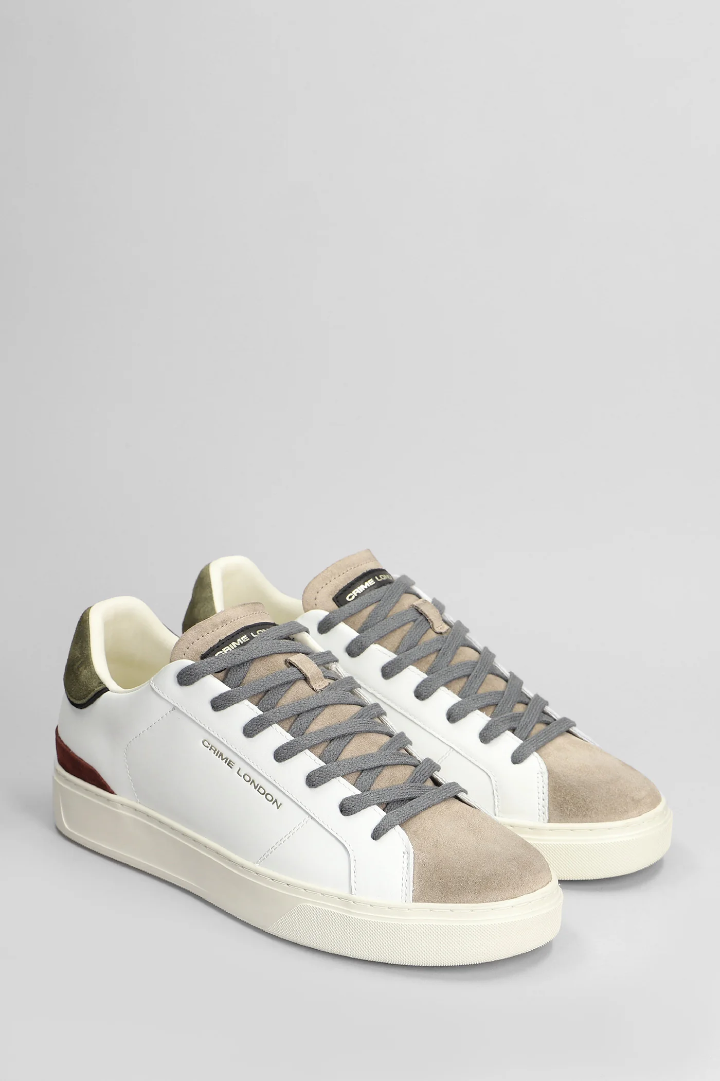 Blade Sneakers in white suede and leather - Image 2