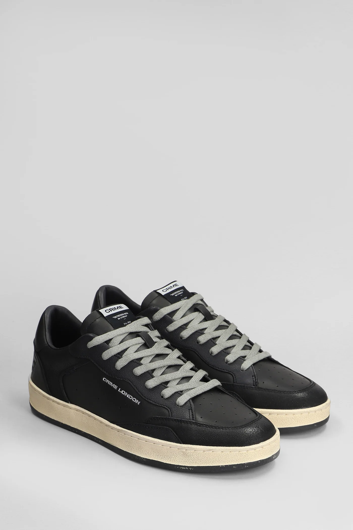 Chelsea Sneakers in black leather - Image 2