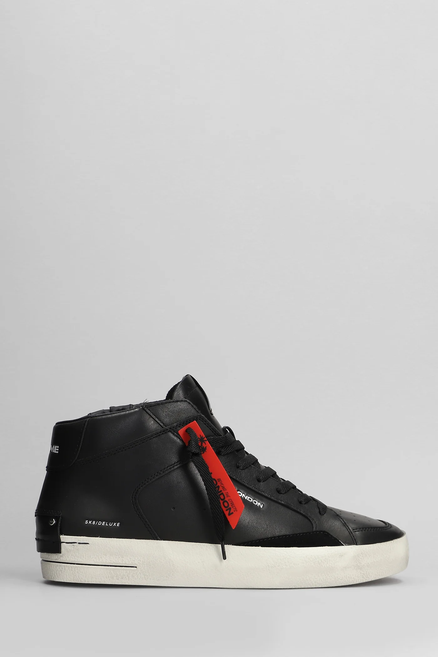 Sk8 Deluxe Mid Sneakers in black leather