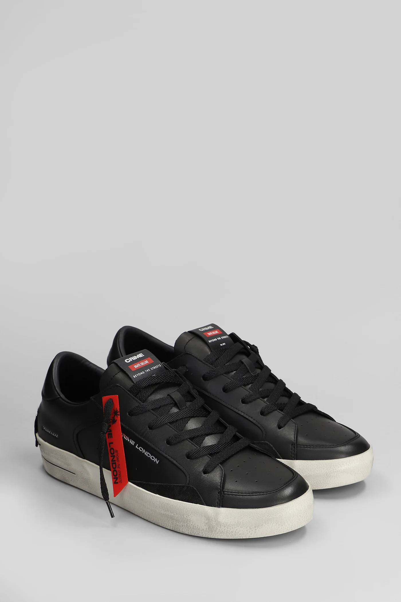 Sk8 Deluxe Sneakers in black leather - Image 2