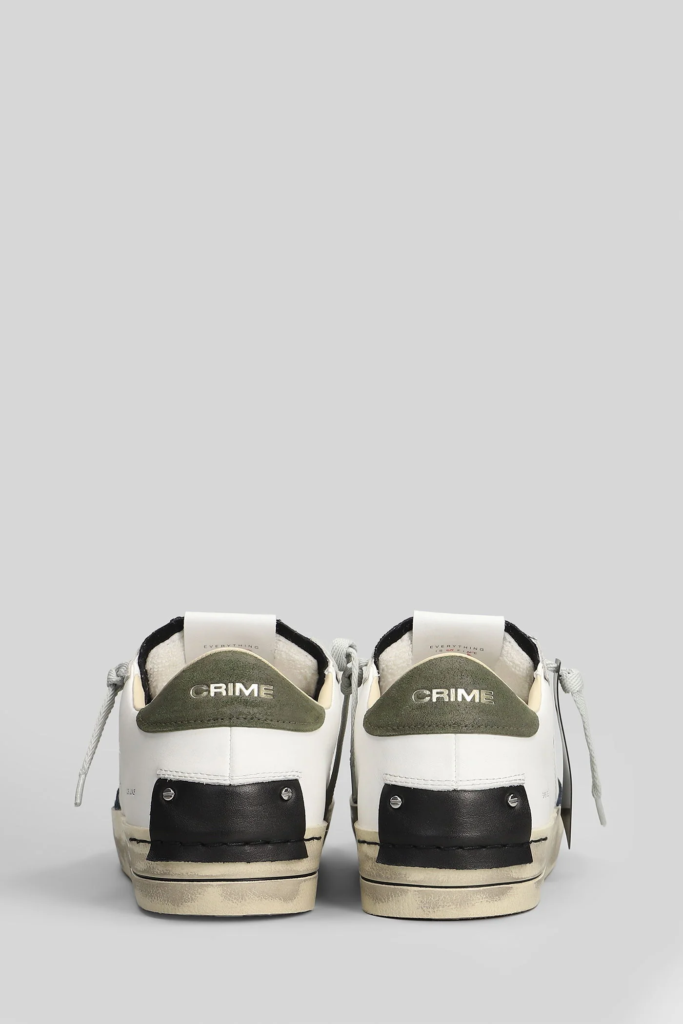 Sk8 Deluxe Sneakers in white leather - Image 4