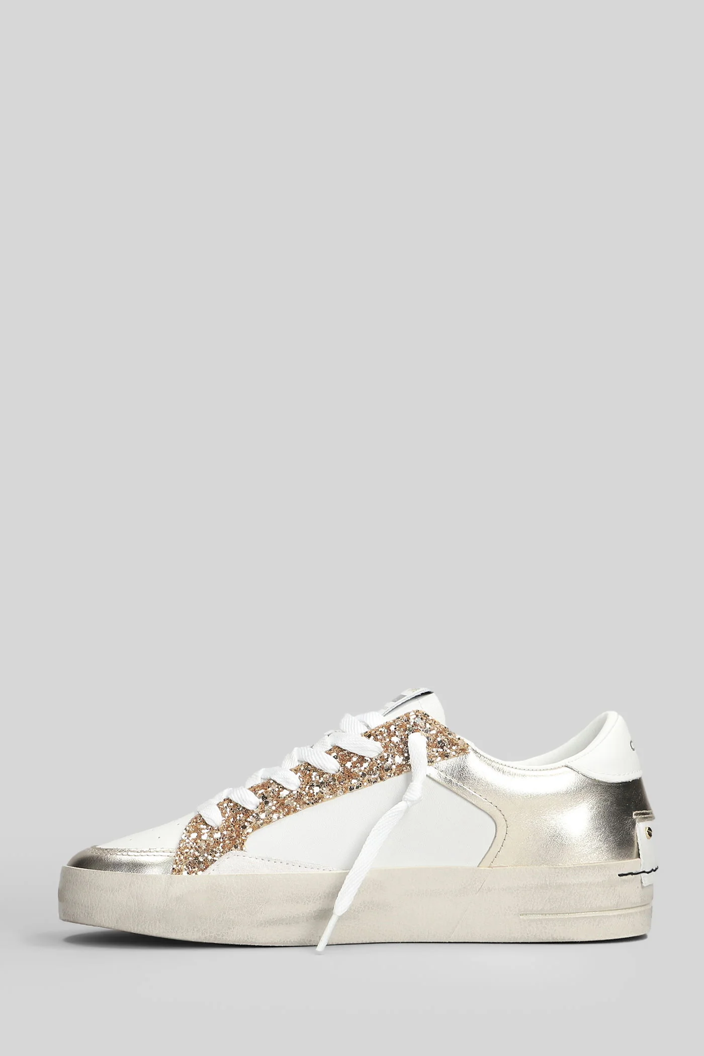 Sk8 Deluxe Sneakers in white leather - Image 3