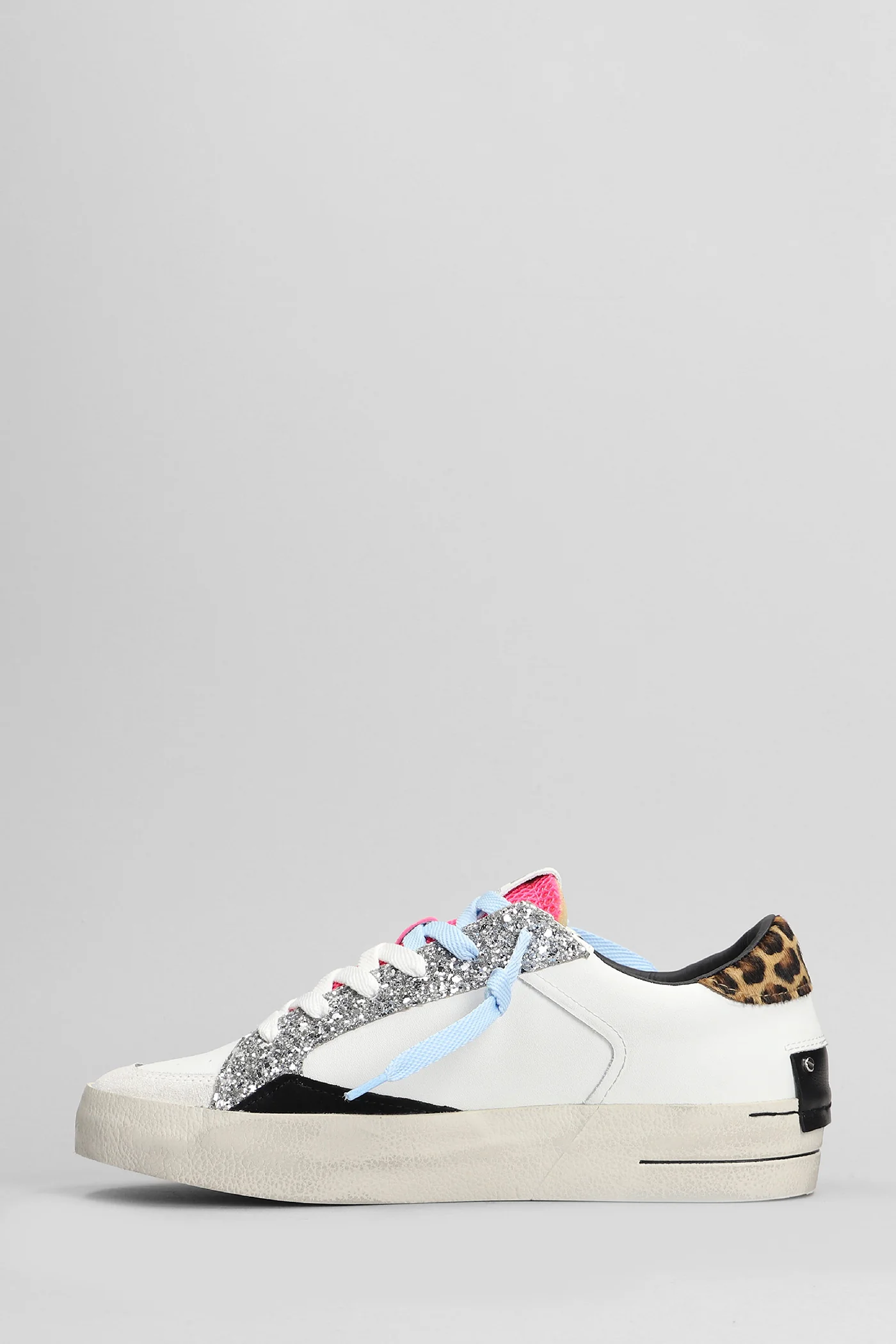 Sk8 Deluxe Sneakers in white leather - Image 3