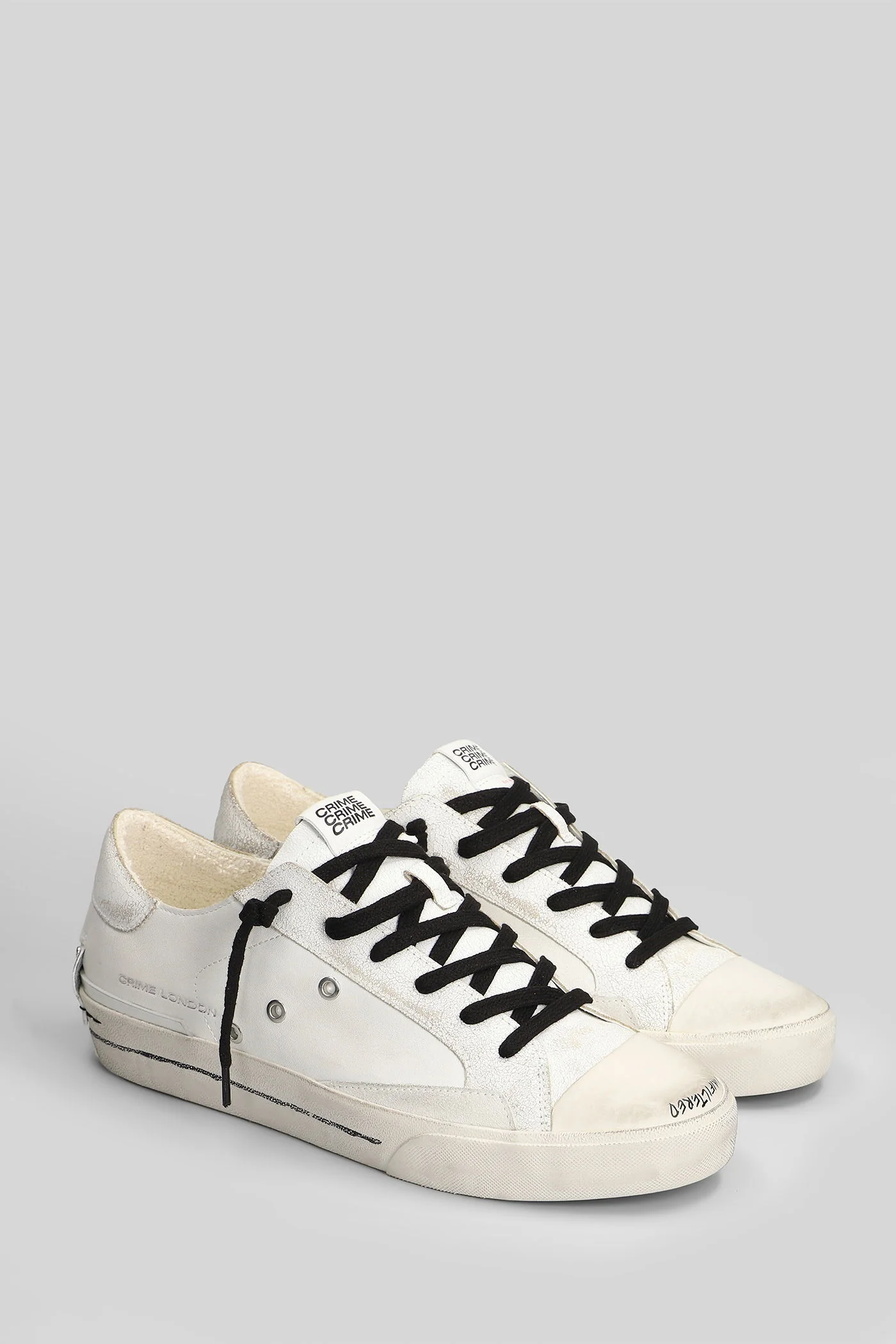 Sk8 Recut Sneakers in white leather - Image 2