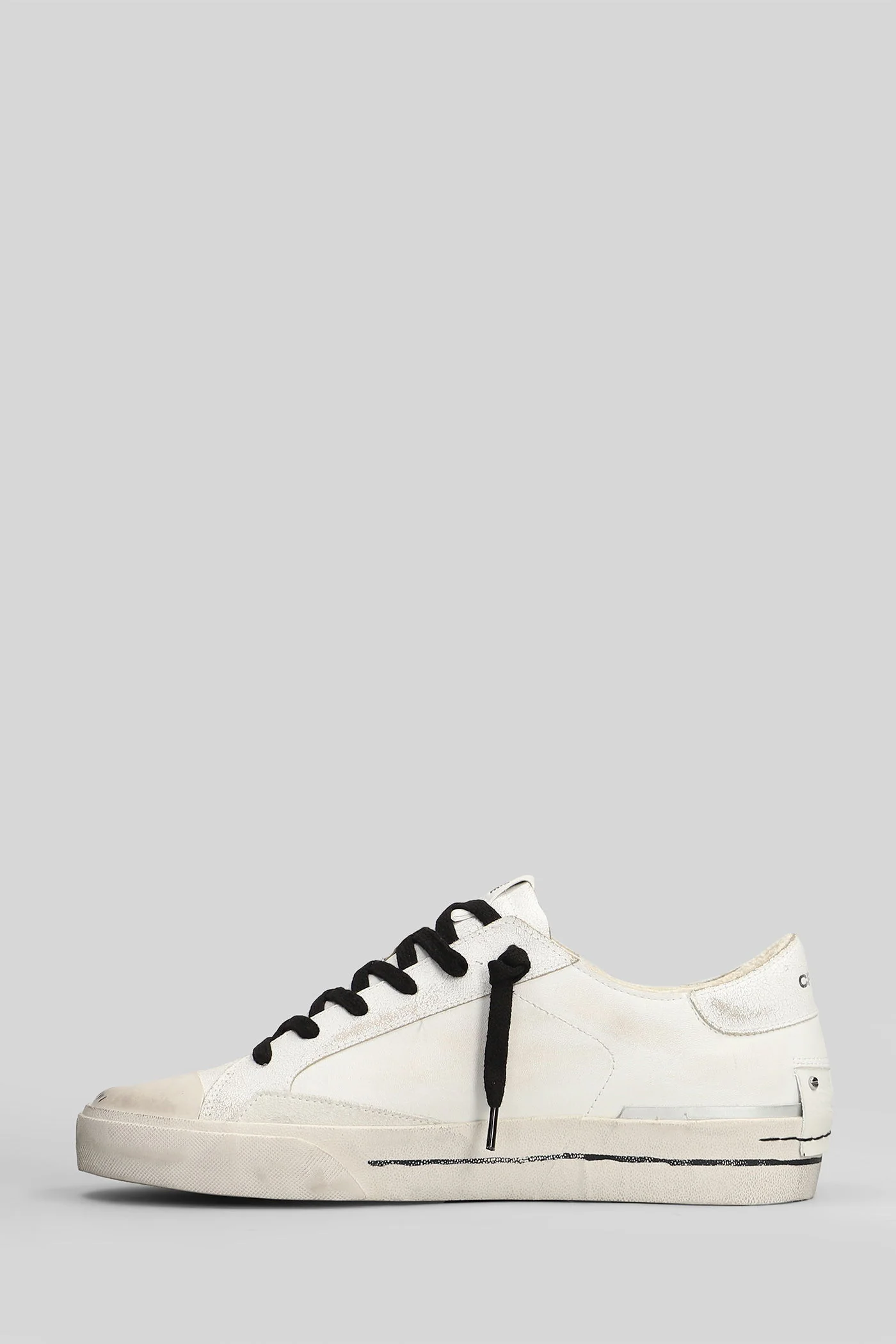 Sk8 Recut Sneakers in white leather - Image 3